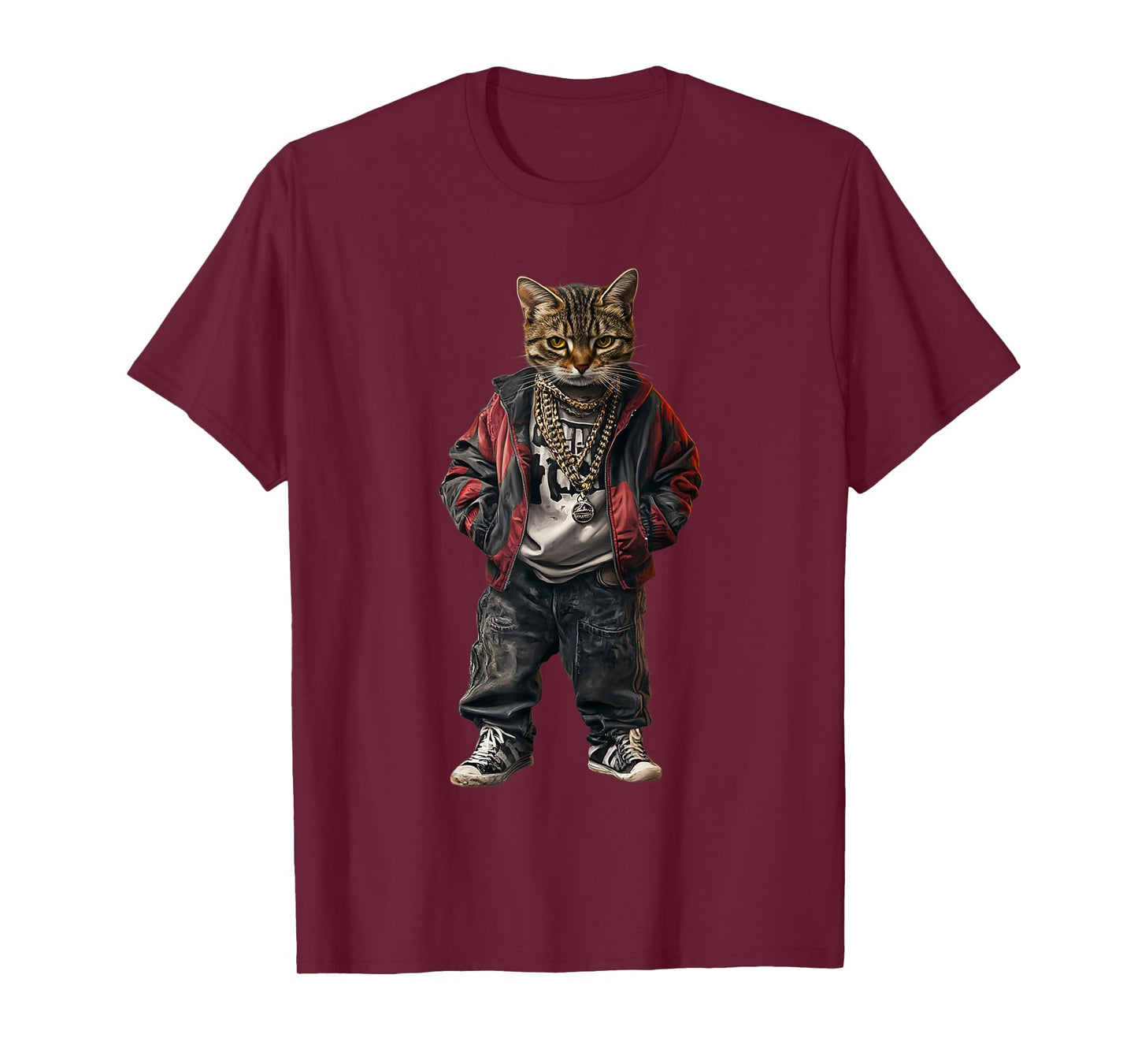 Thug Gangster Life Cat For Hip Hop Fans Meme and Cat lovers T-Shirt