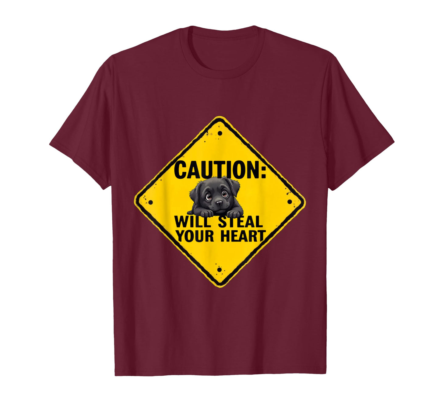 Caution Sign Cane Corso Dog Funny Gift Cane Corso Puppy T-Shirt