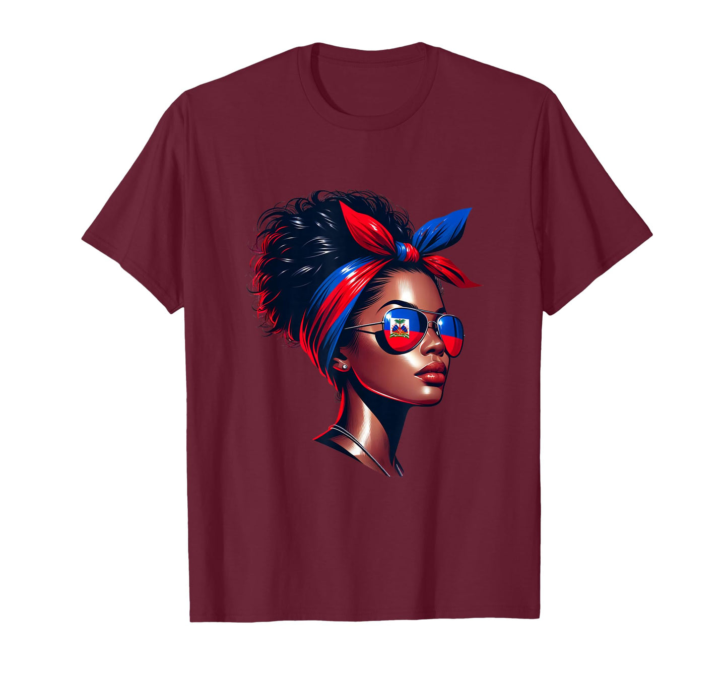 Haitian Flag Day Queen Haiti Flags Men Women Boys Girls Kids T-Shirt