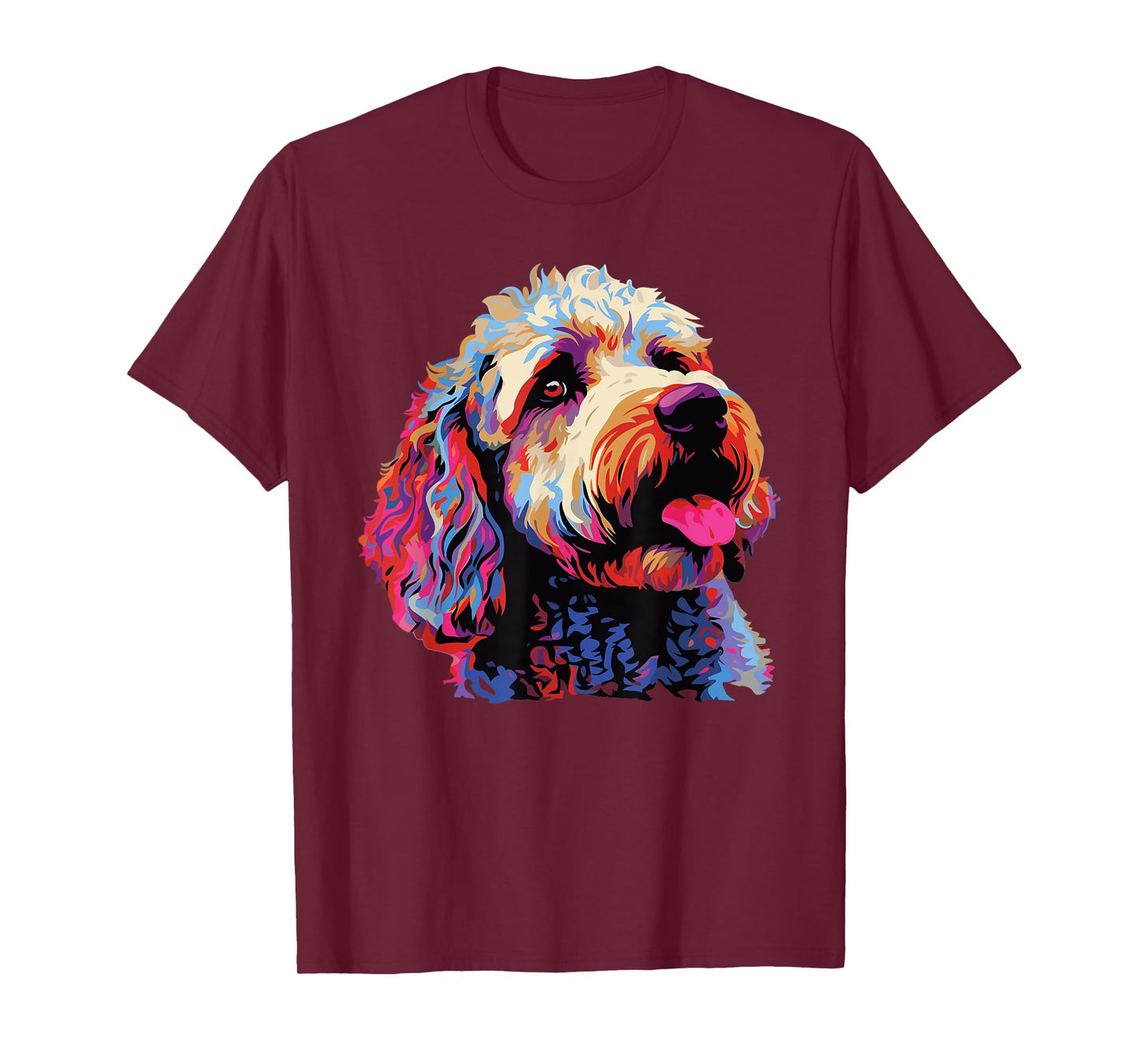 Watercolor Colorful Lagotto Romagnolo Dogs T-Shirt