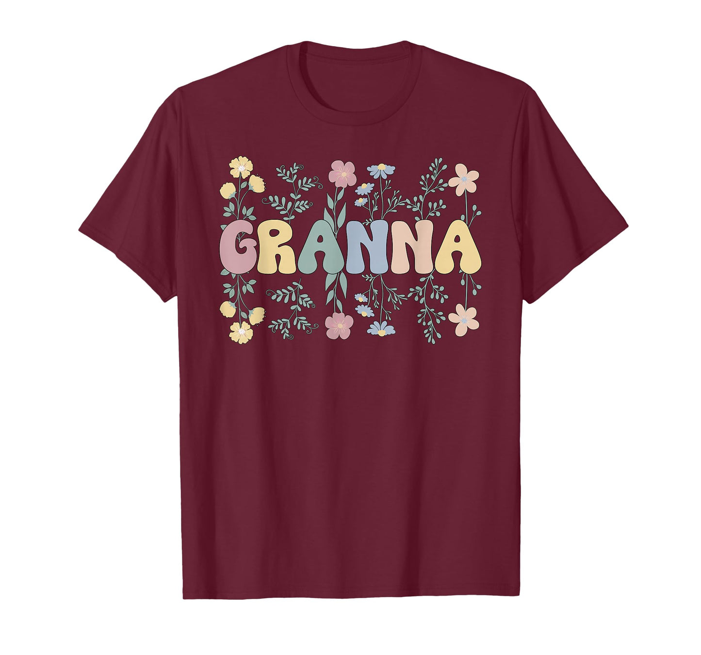 Granna Flowers Granna Grandmother Granna Grandma T-Shirt