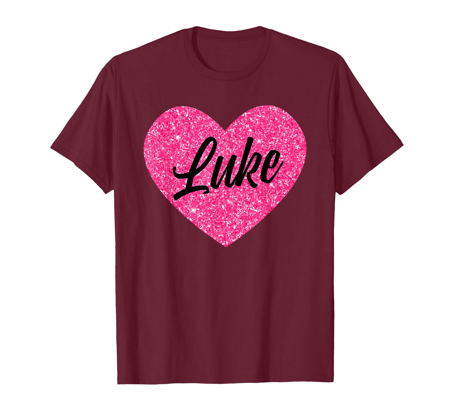 I Love Luke Cute Luke Pink Heart for Valentines Day T-Shirt