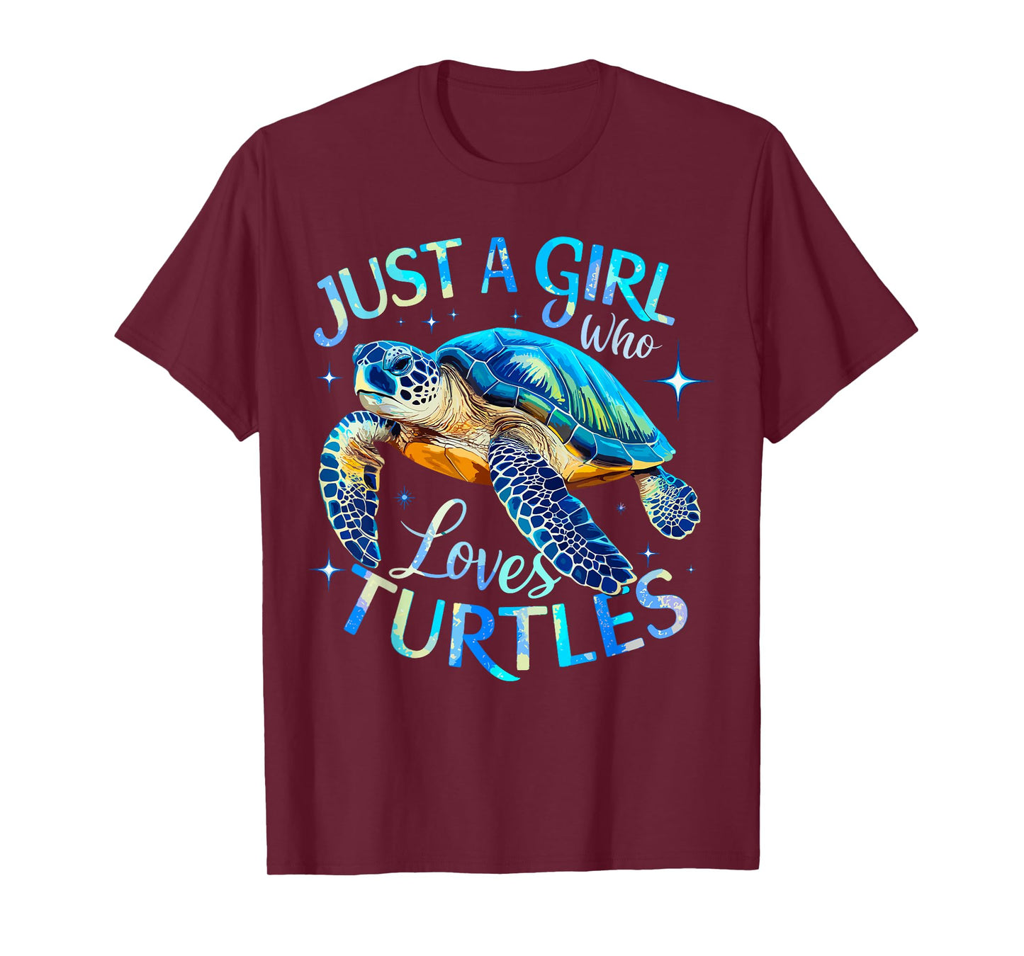 Sea Turtle Just a Girl Who Loves Turtles T-Shirt