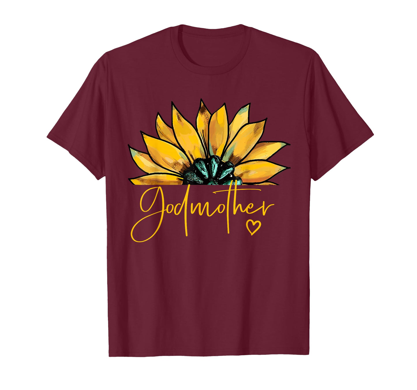 Godmother Gifts For Women Heart Mother's Day Godmother T-Shirt