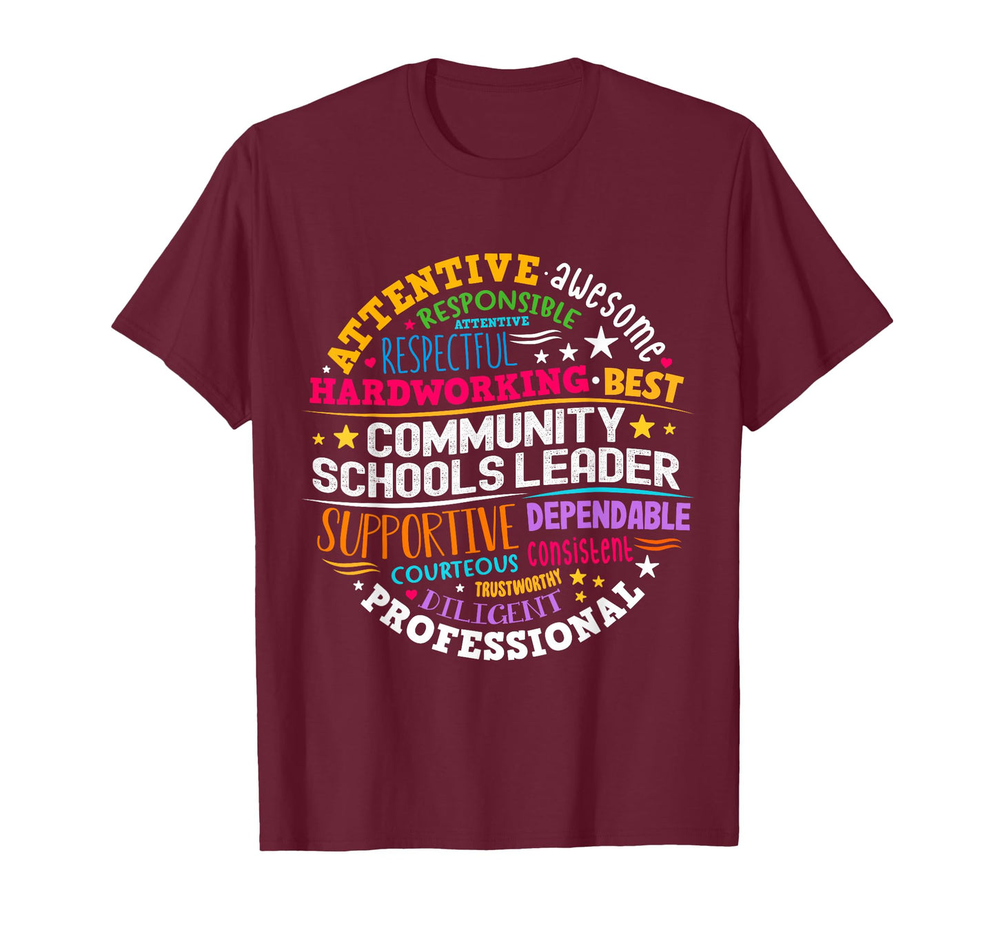 Groovy Community Schools Leader Spreading Positivity T-Shirt