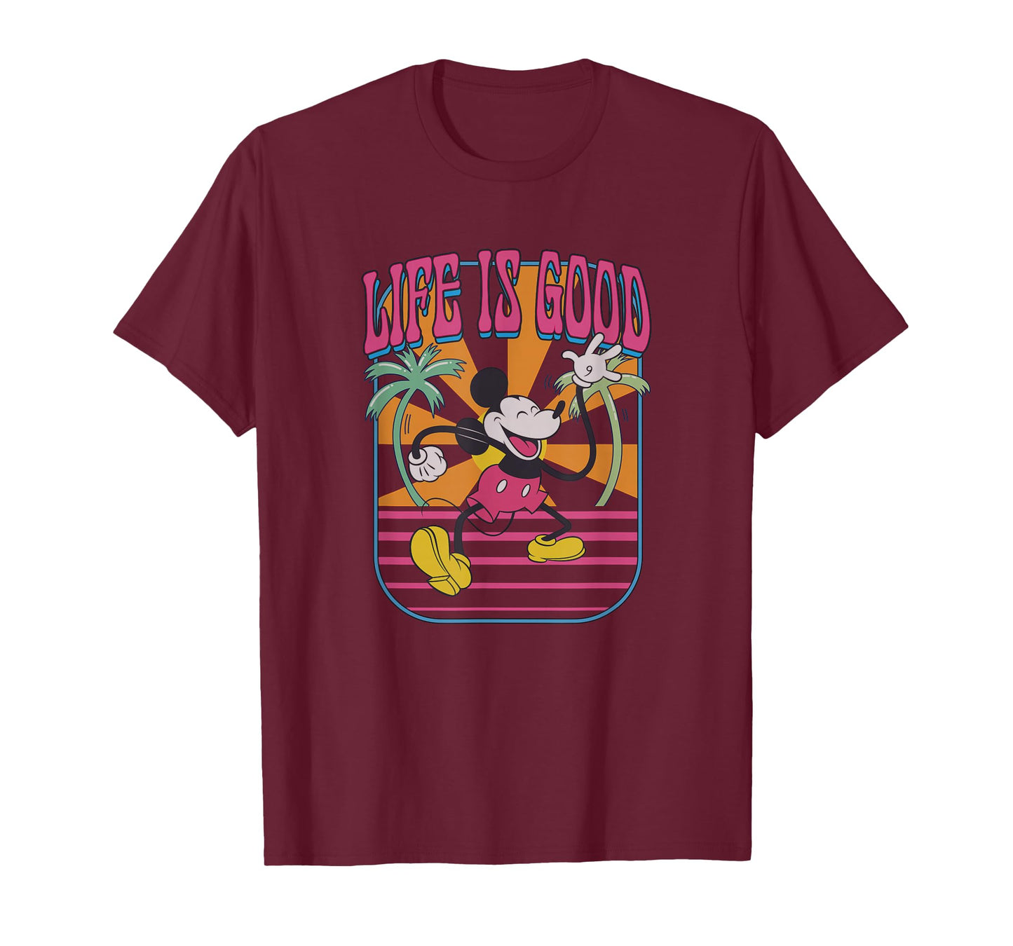 Disney Mickey And Friends Life Is Good Summer Vibes Vintage T-Shirt