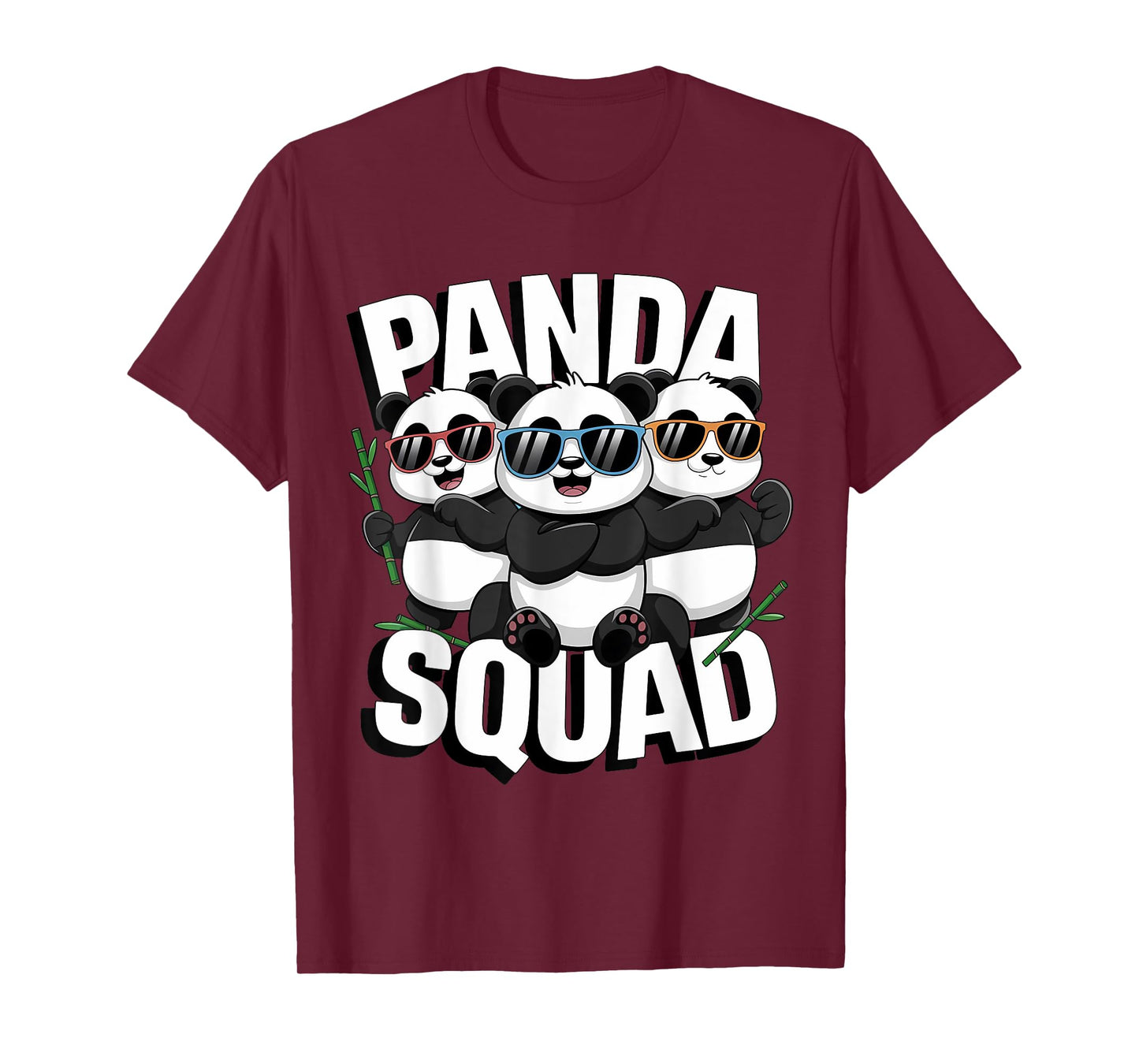 Panda Squad Sunglasses Family Matching National Panda Day T-Shirt