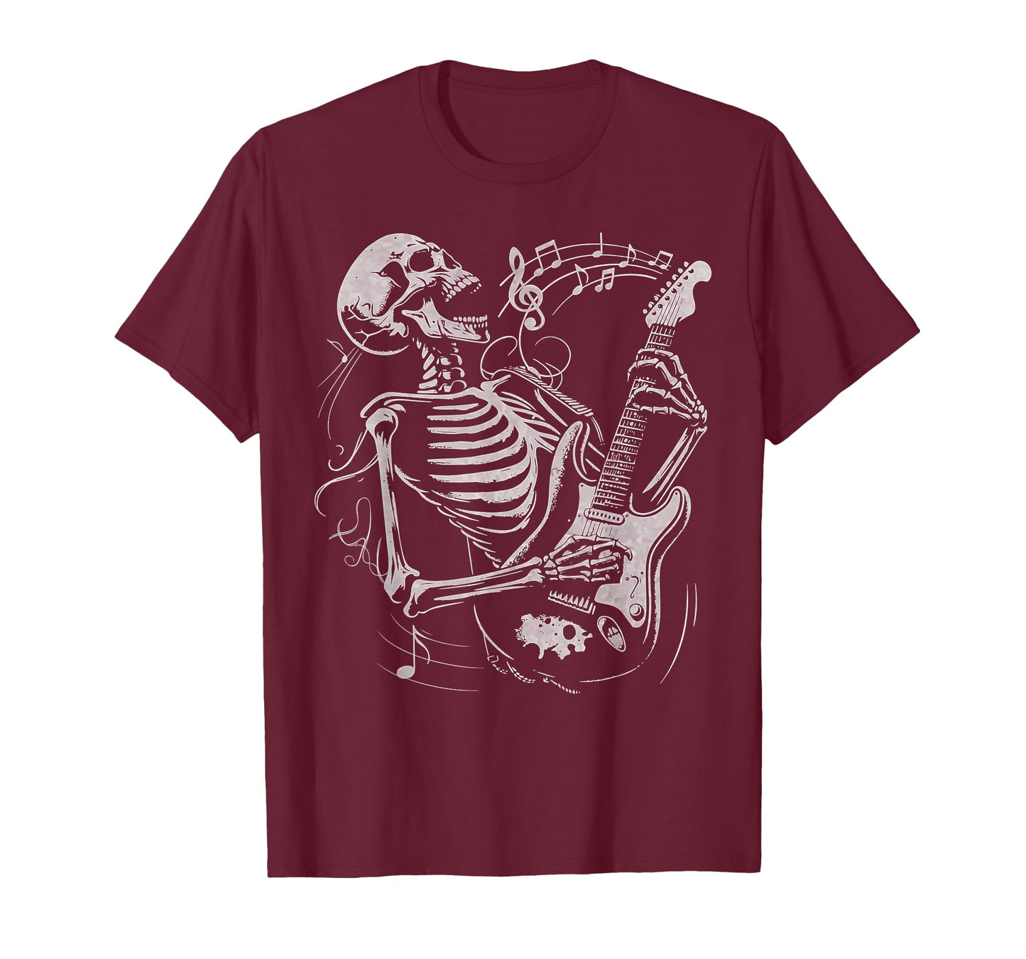 Rock & Roll Skeleton Guitar Playing Guitarist Rockband T-Shirt
