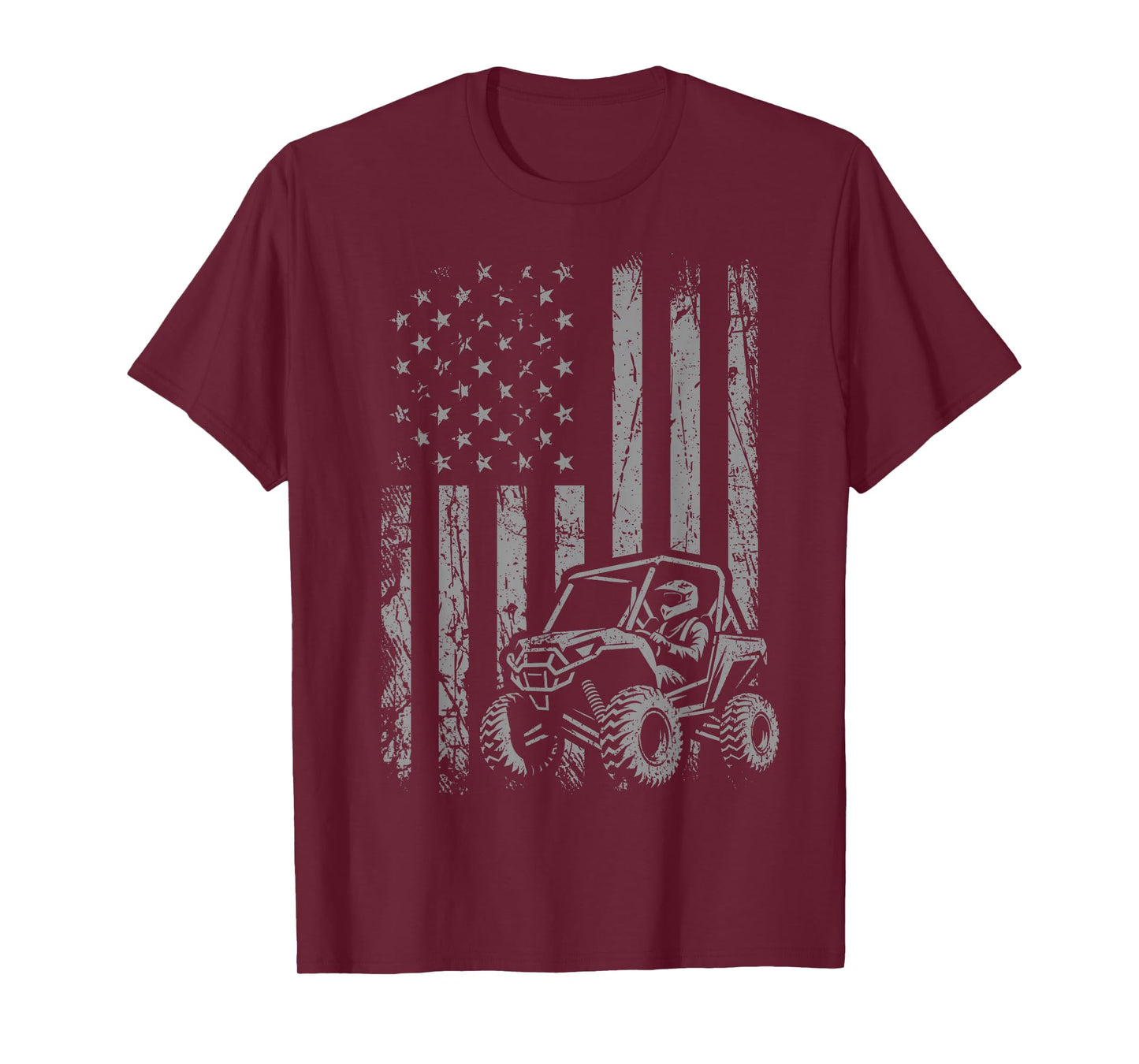 American Flag UTV Side By Side SXS Off Road T-Shirt