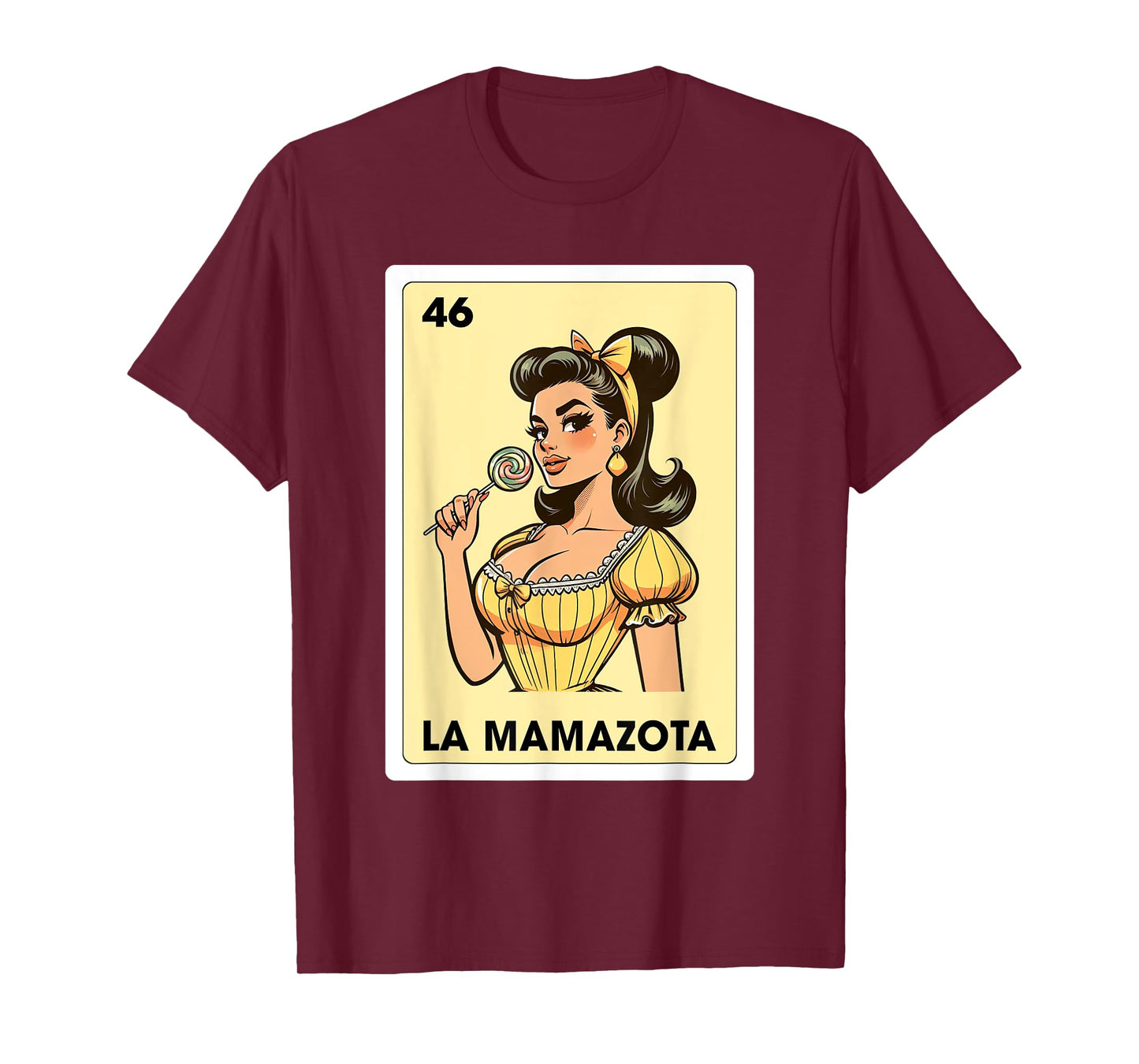 Mexicana Latina Mom Life La Mamazota Mexican Bingo Card T-Shirt
