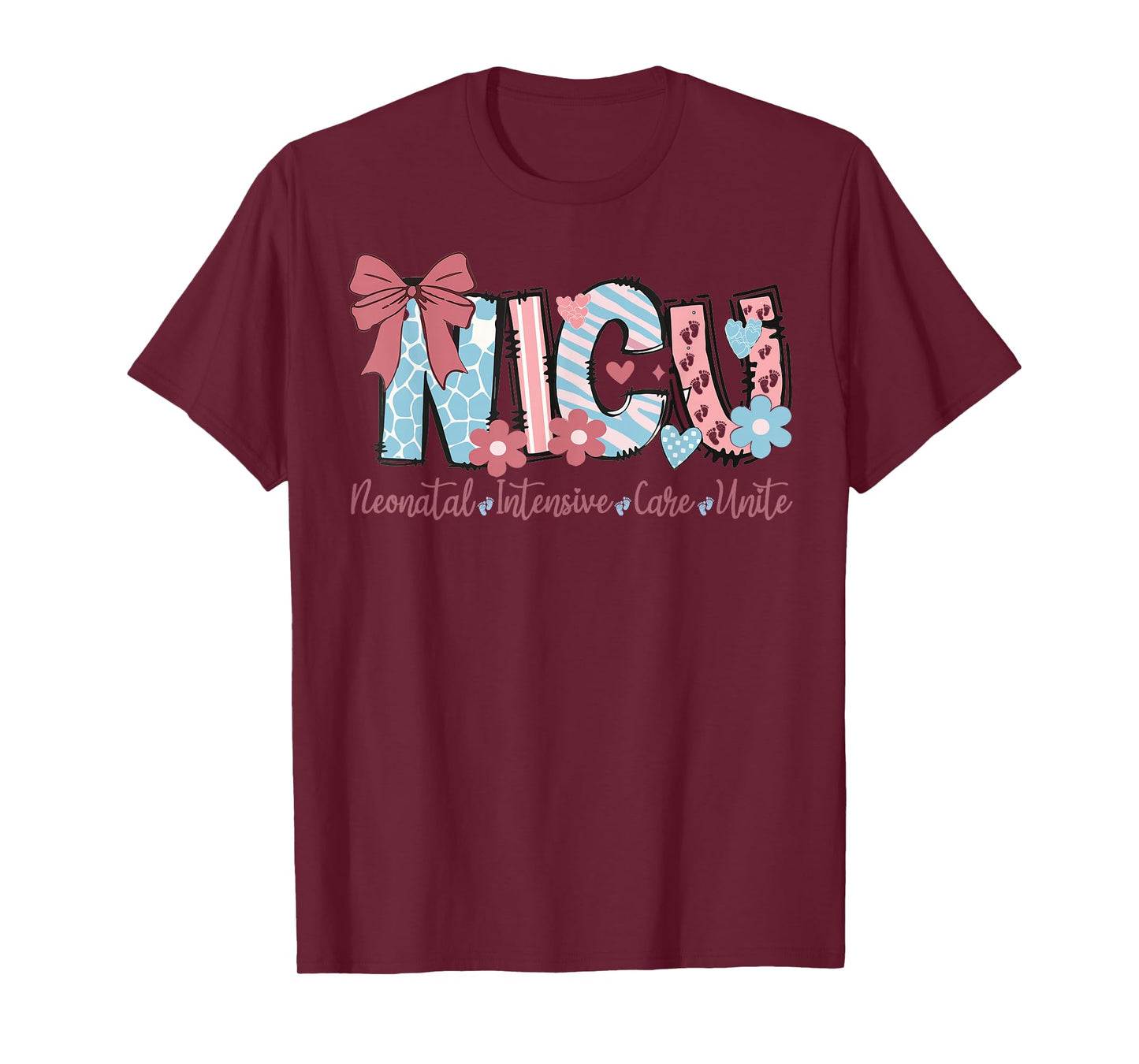 NICU Nurse Week Coquette Bow Nicu Nurse Stethoscope T-Shirt