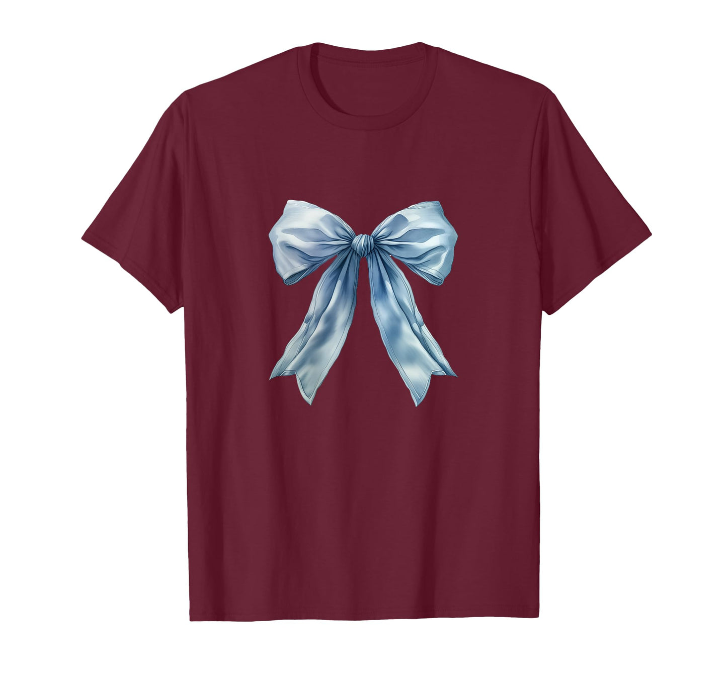 Baby Baby Blue Bow Cute Preppy Coquette Clean Girl Women T-Shirt