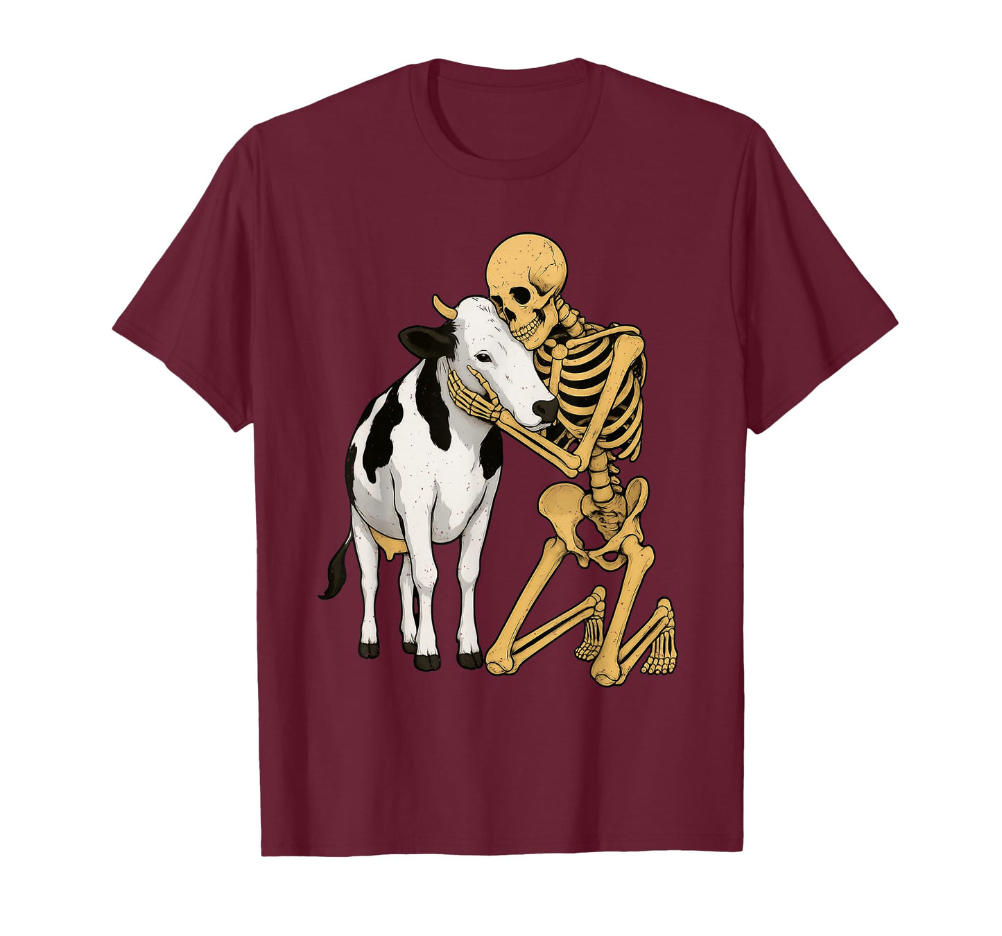 Skeleton Cow Halloween Farm Animal Wildlife Spooky Farmer T-Shirt