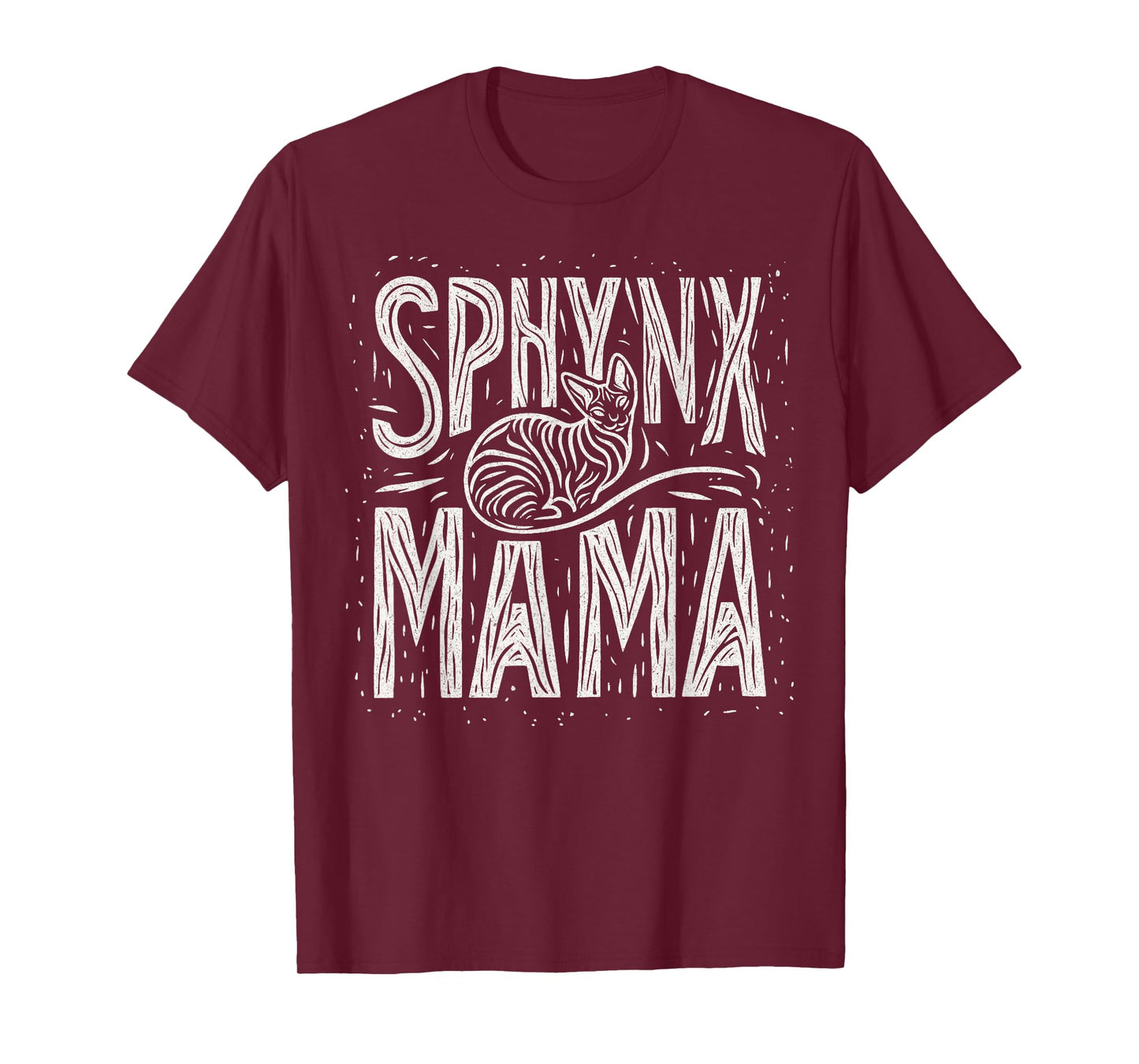 Sphynx Mama Sphynx Mom Cute Hairless Wrinkly Cat Artistic T-Shirt