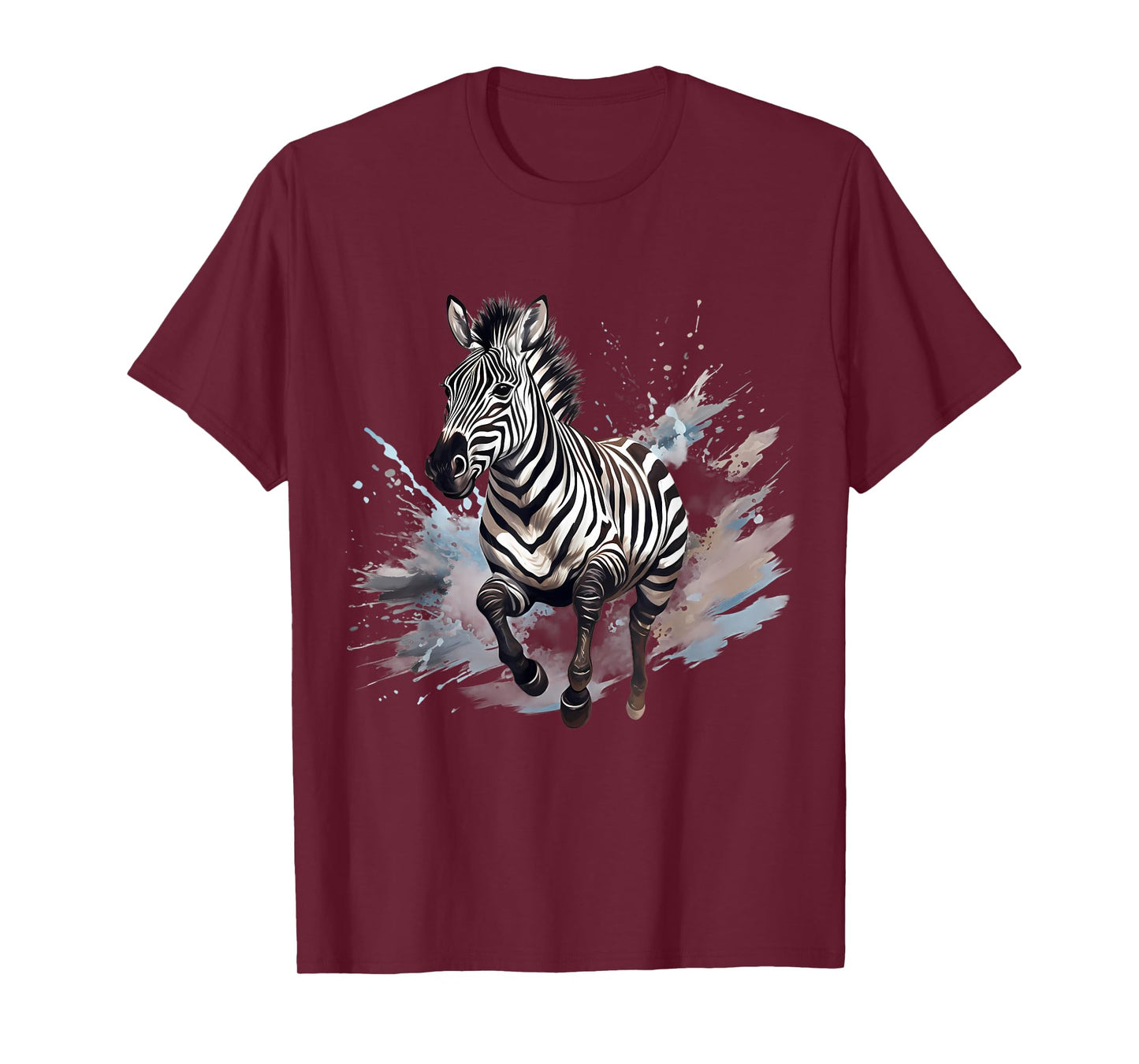 Zebra Splash Animal Art Wildlife Safari Savanna Nature T-Shirt