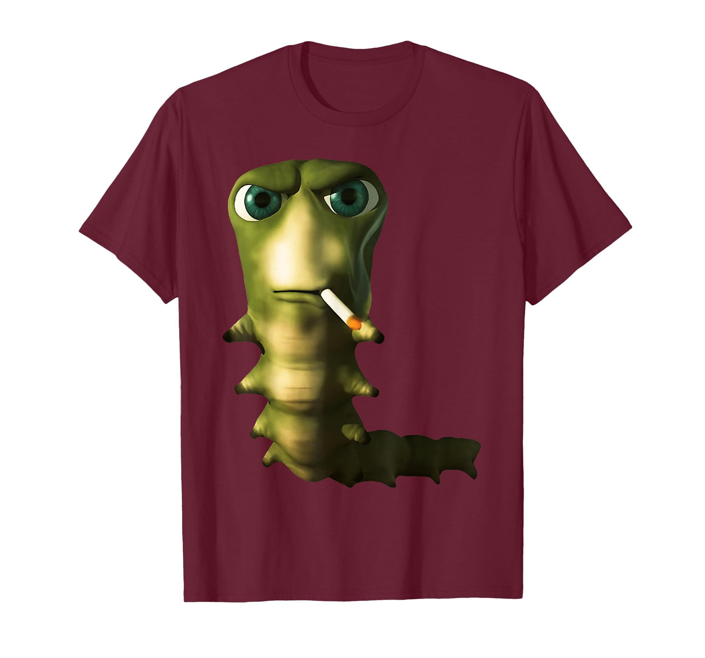 Smoking Caterpillar Meme Cartoon Bug Life T-Shirt