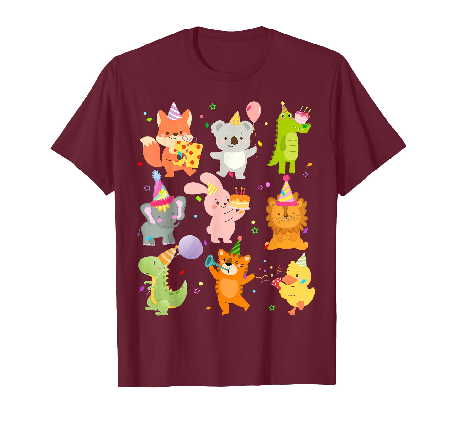 Men Women and Kids Zoo Day Wildlife Animals Birthday Party T-Shirt
