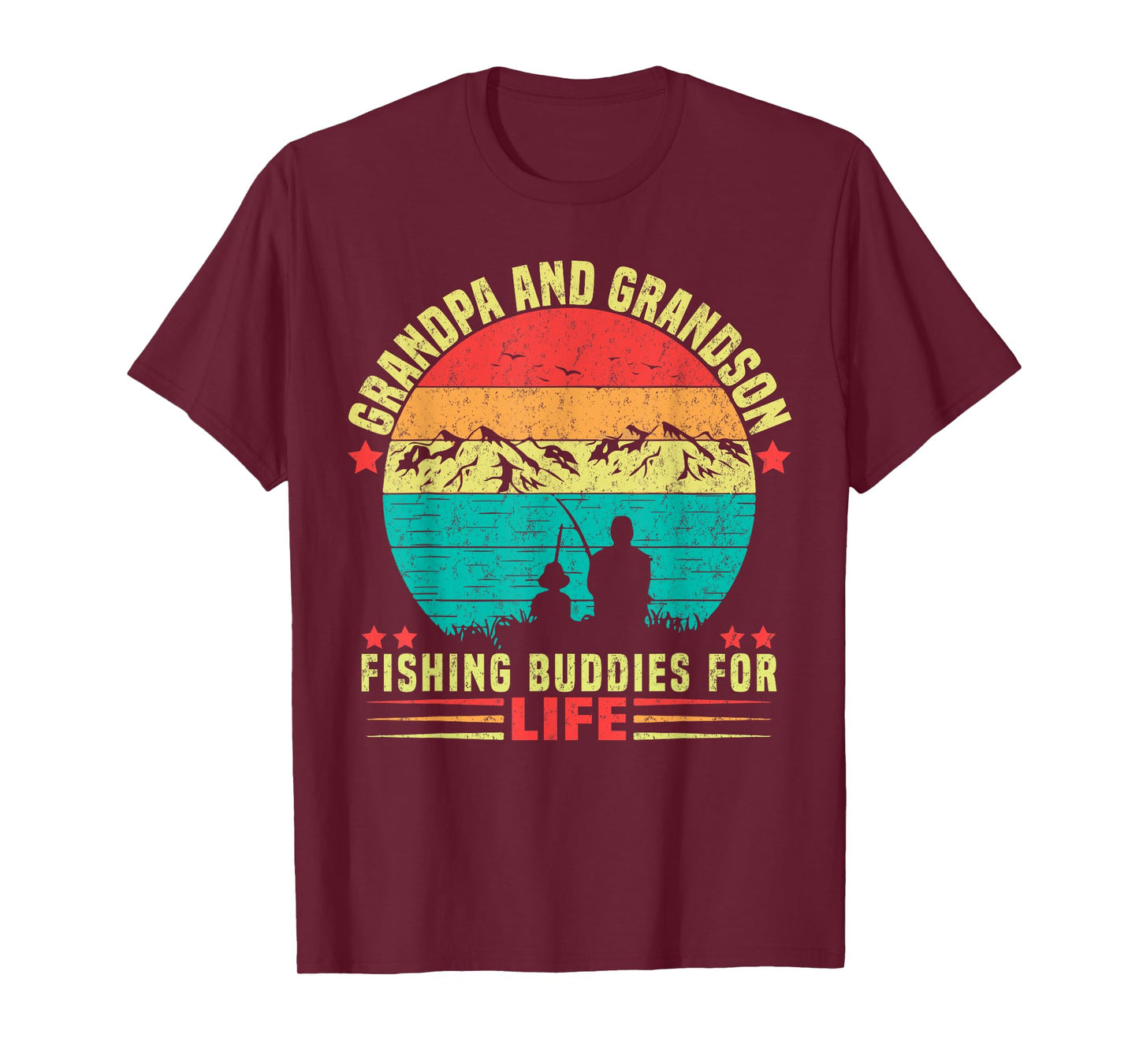Grandpa And Grandson Fishing Buddies For Life T-Shirt
