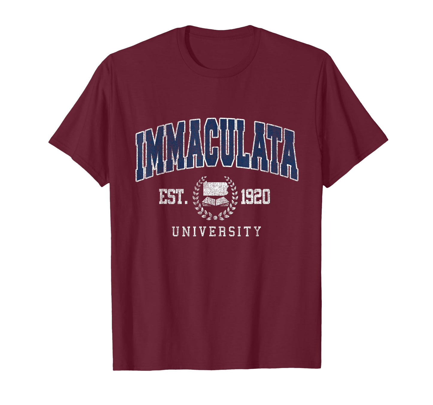 Immaculata Arch Vintage Athletic Sports Tee for Men Women T-Shirt