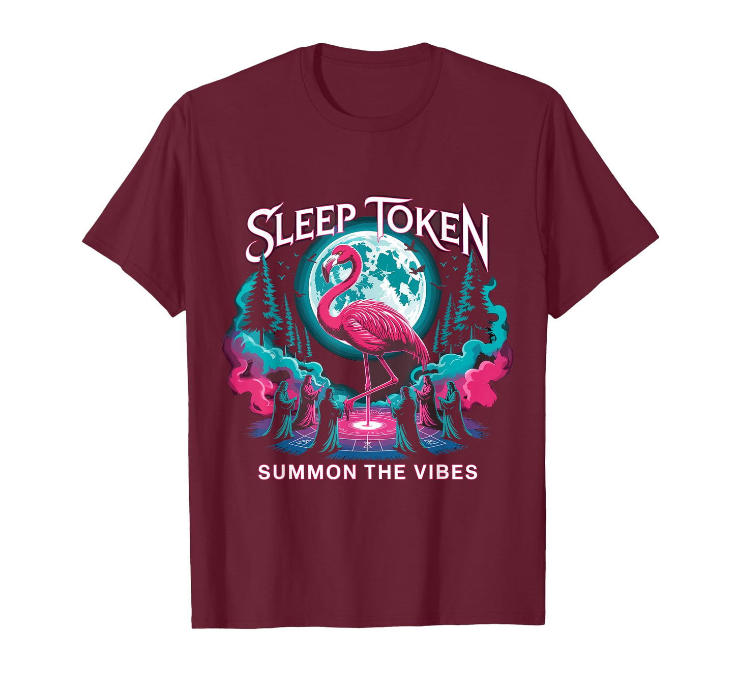 Flamingo Ritual Sleep Token Aesthetic Moon Vibe T-Shirt