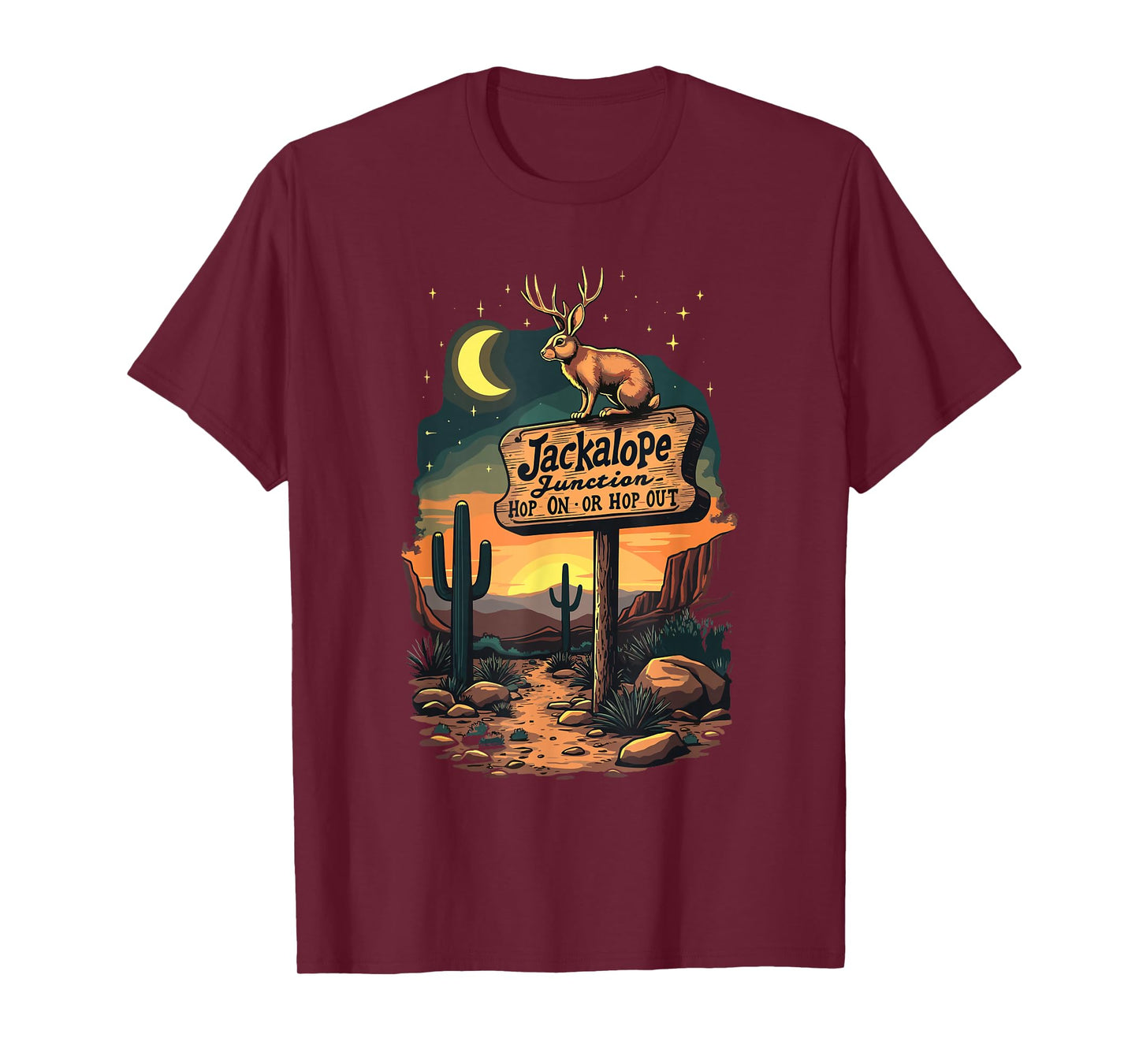 Jackalope Junction Hop On Or Hop Out Adventure T-Shirt