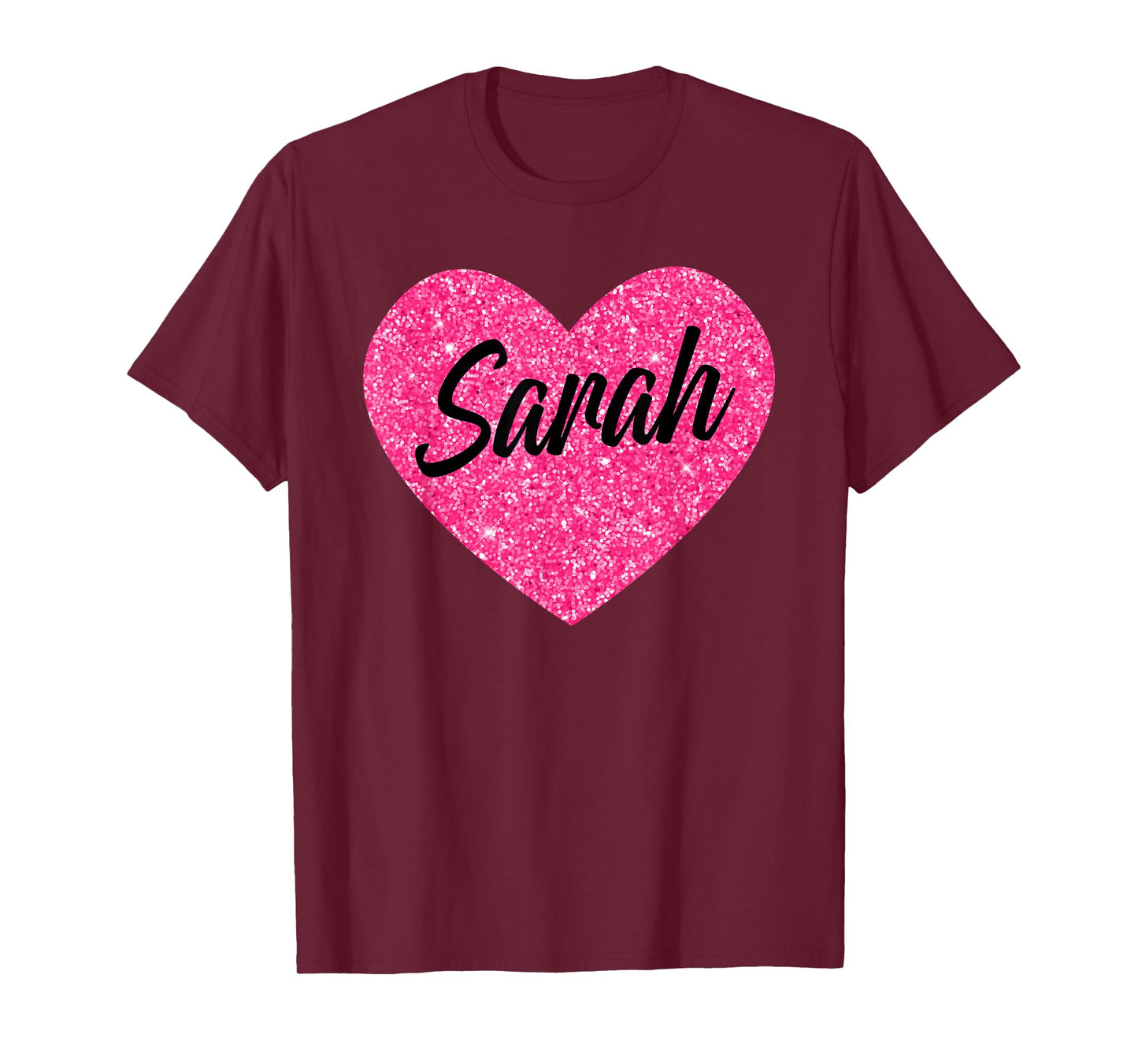 I Love Sarah Cute Sarah Pink Heart for Valentines Day T-Shirt