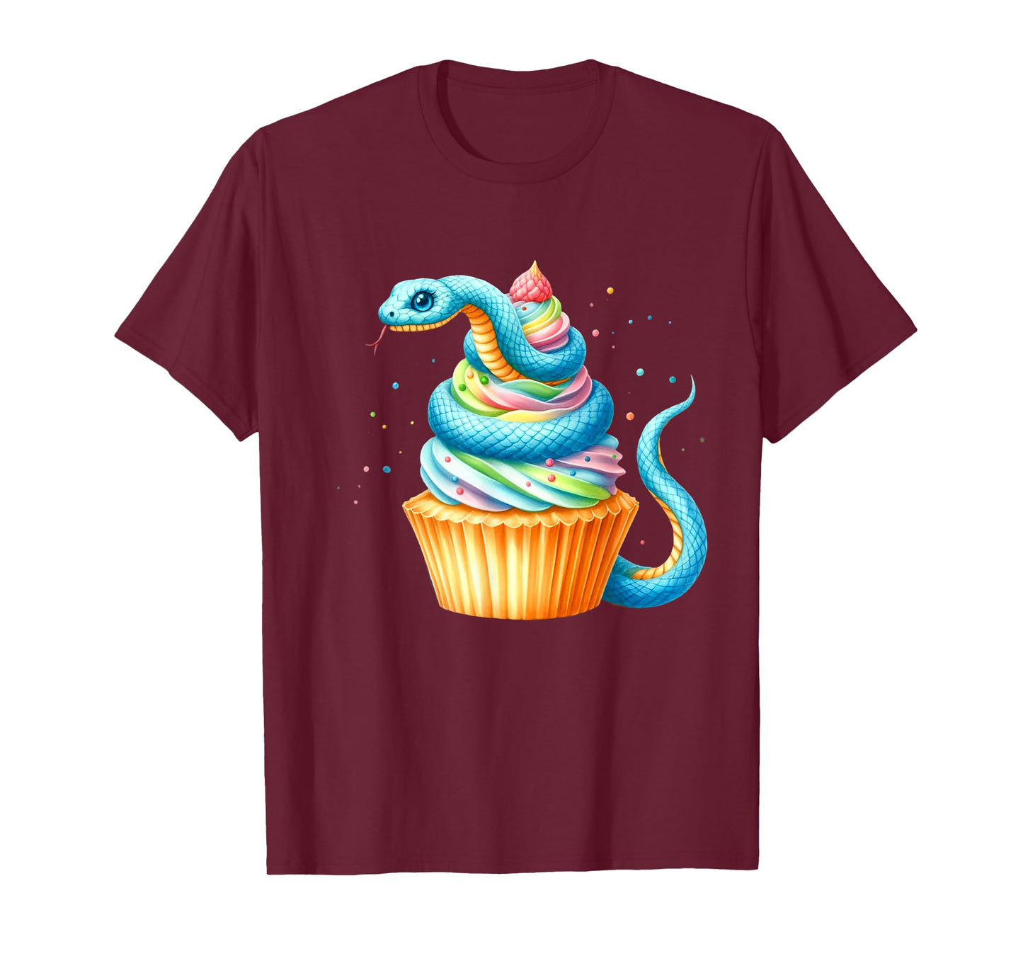 Kids Snake Cupcakes Theme Birthday Party Wildlife T-Shirt