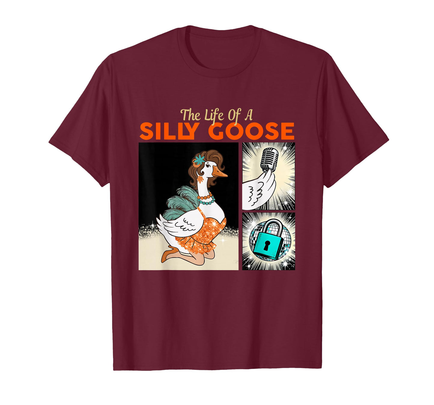 Funny Goose Meme Show Girl Tee The Life of a Silly Goose T-Shirt