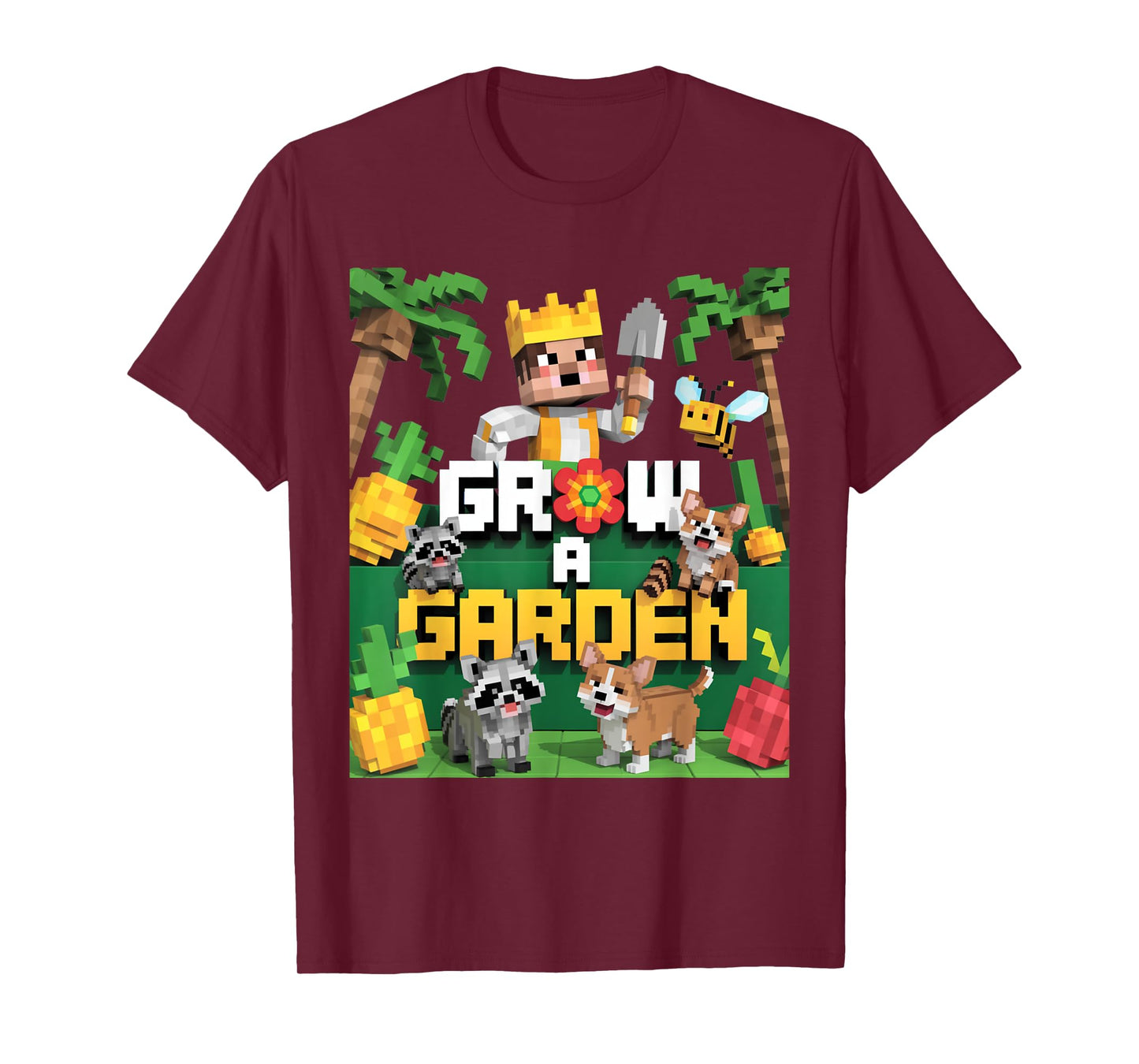 Grow a Garden – Pixel Animal Farm Adventure T-Shirt