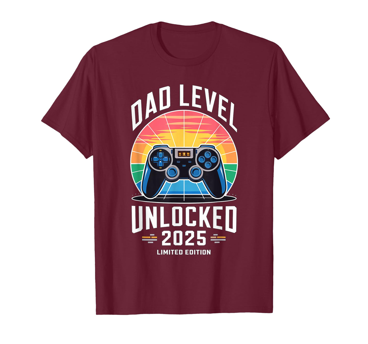 Dad Level Unlocked 2025 Limited Edition Gamer Dad Design T-Shirt