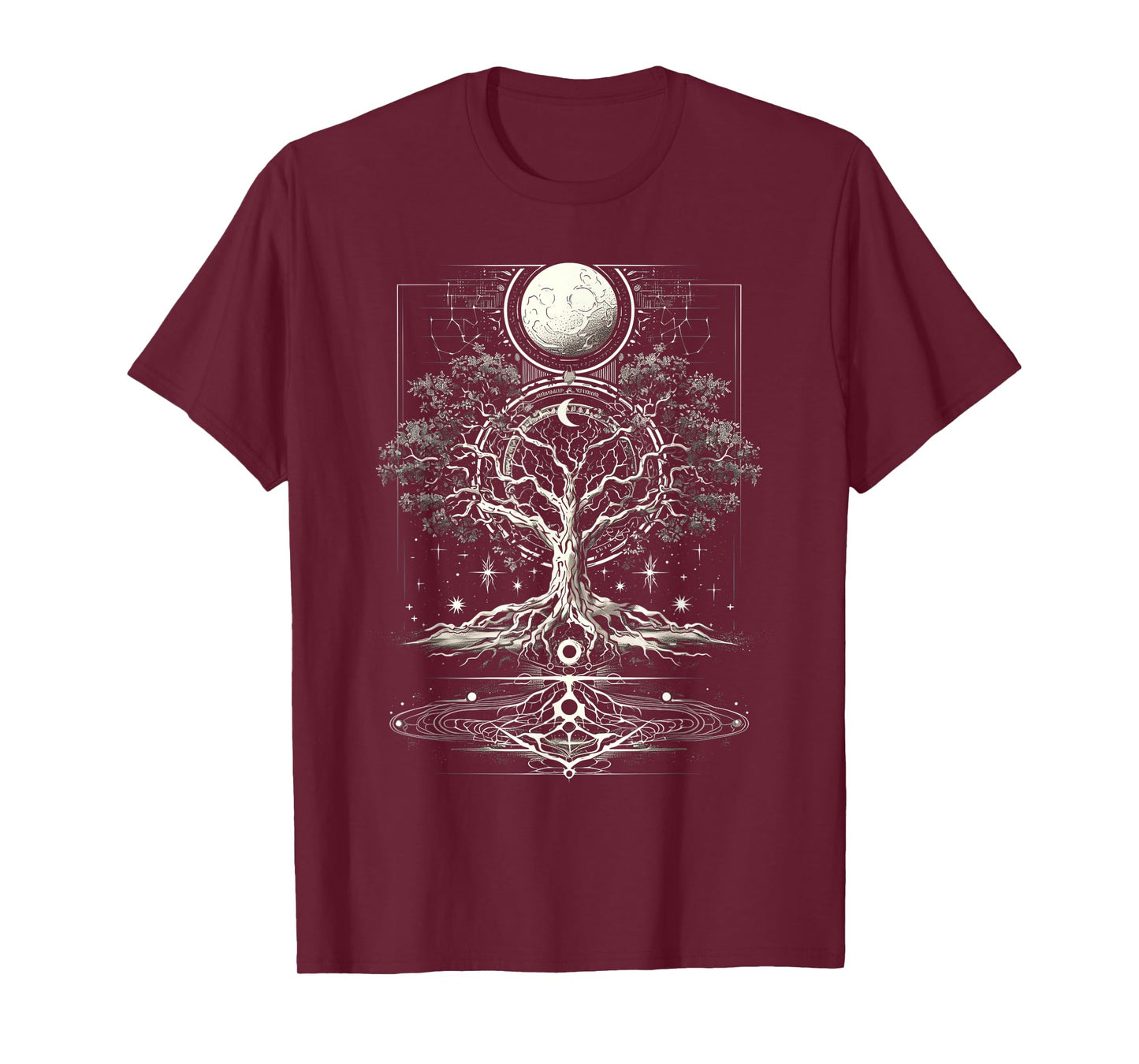 Yggdrasil Tree of Life with Moon Phases T-Shirt