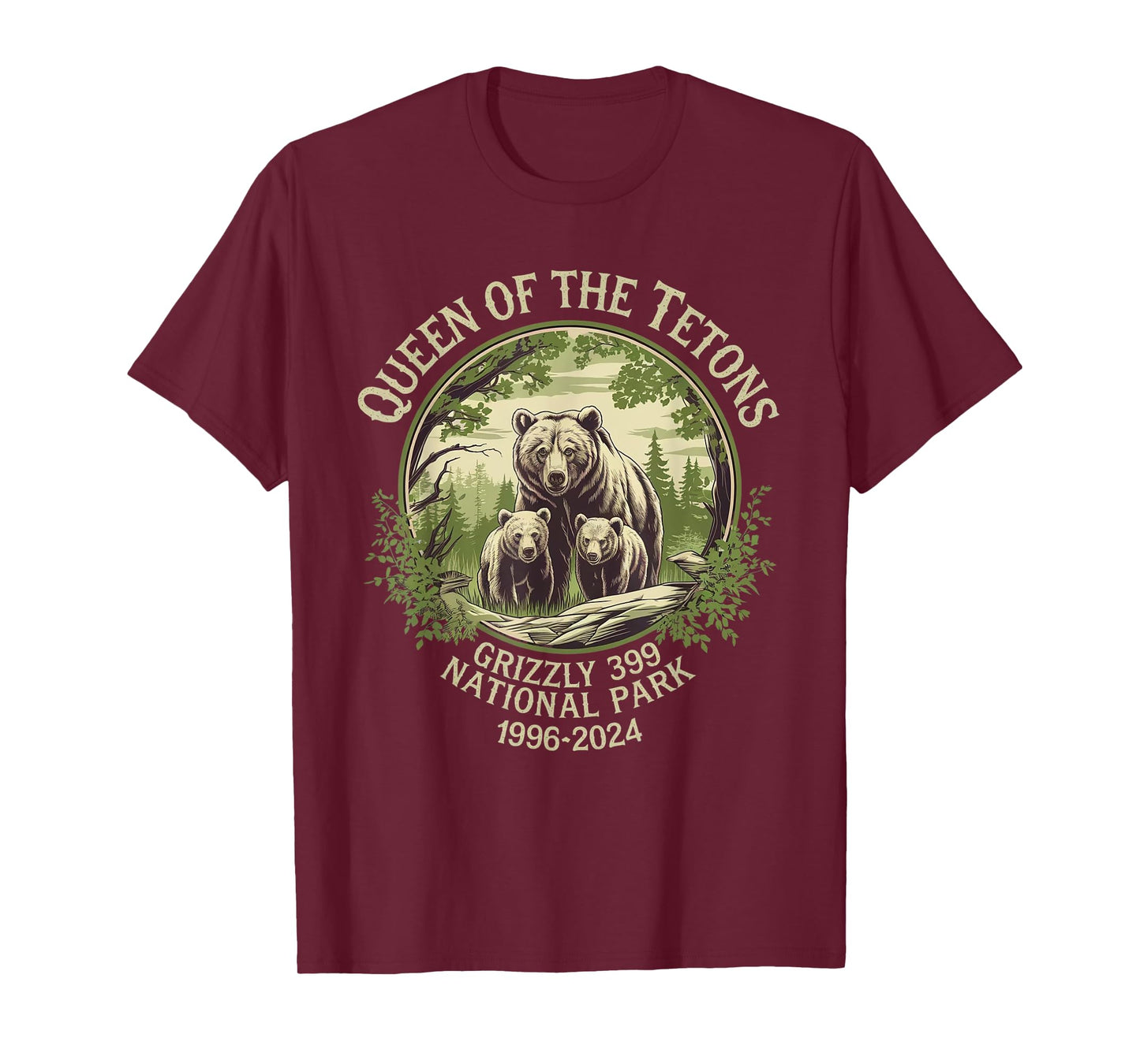 Queen Of The Tetons Grizzly 399 Wildlife Preserve 1996-2024 T-Shirt