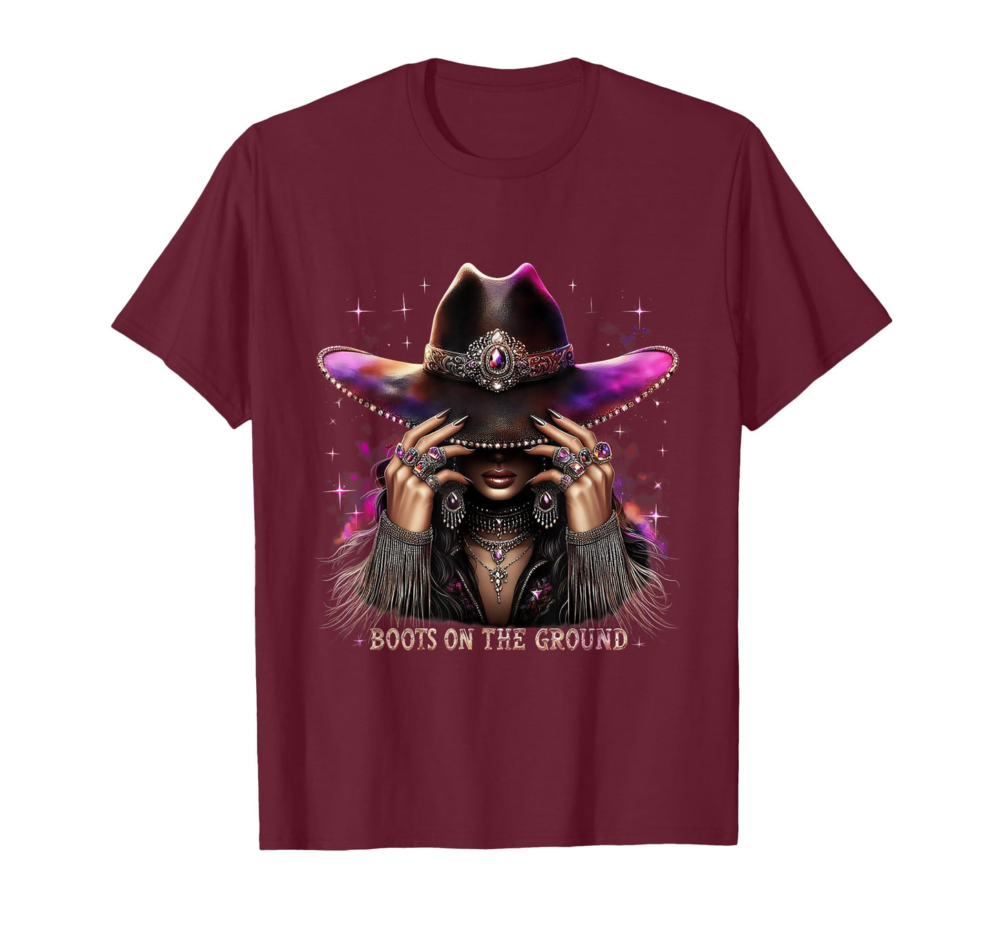 Boot Cowboy Boots On The Ground Western Cowgirl Linedance T-Shirt