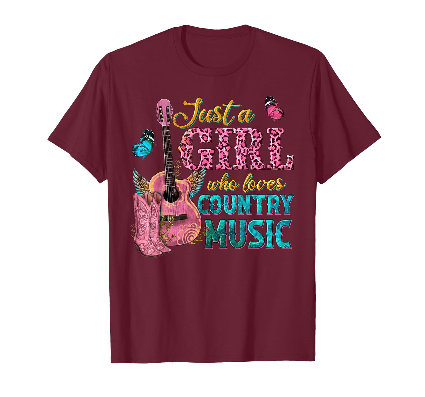 Just A Girl Who Loves Country Music T-Shirt