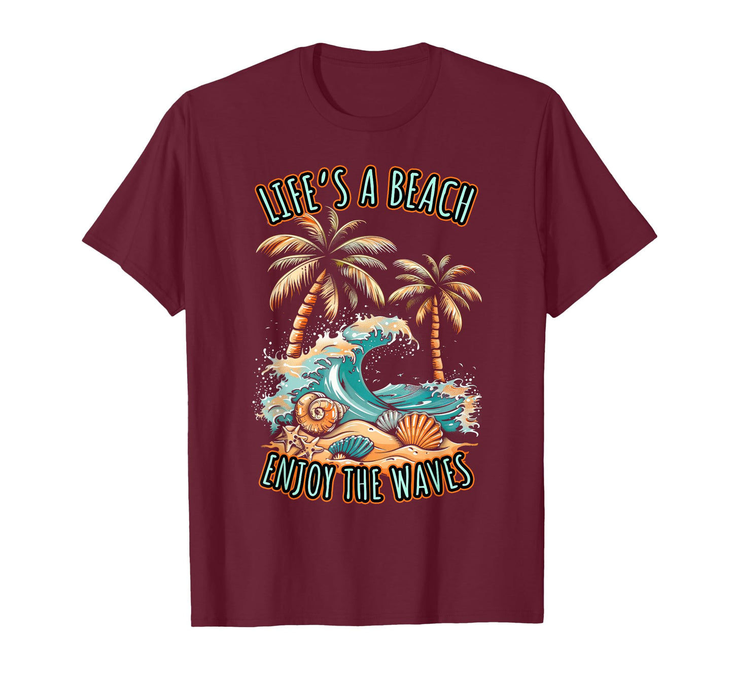 Life´s a Beach Summer Vacation Tropical Beach Design T-Shirt