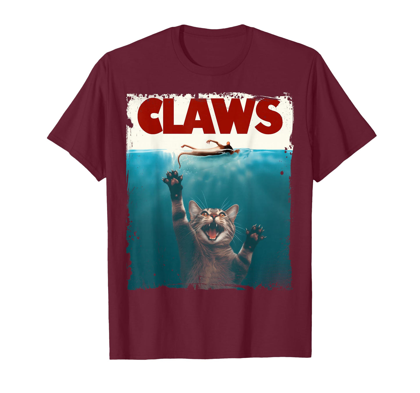 Claws Funny Cat I Love Cat Paws Cat Parody Animal Lover T-Shirt