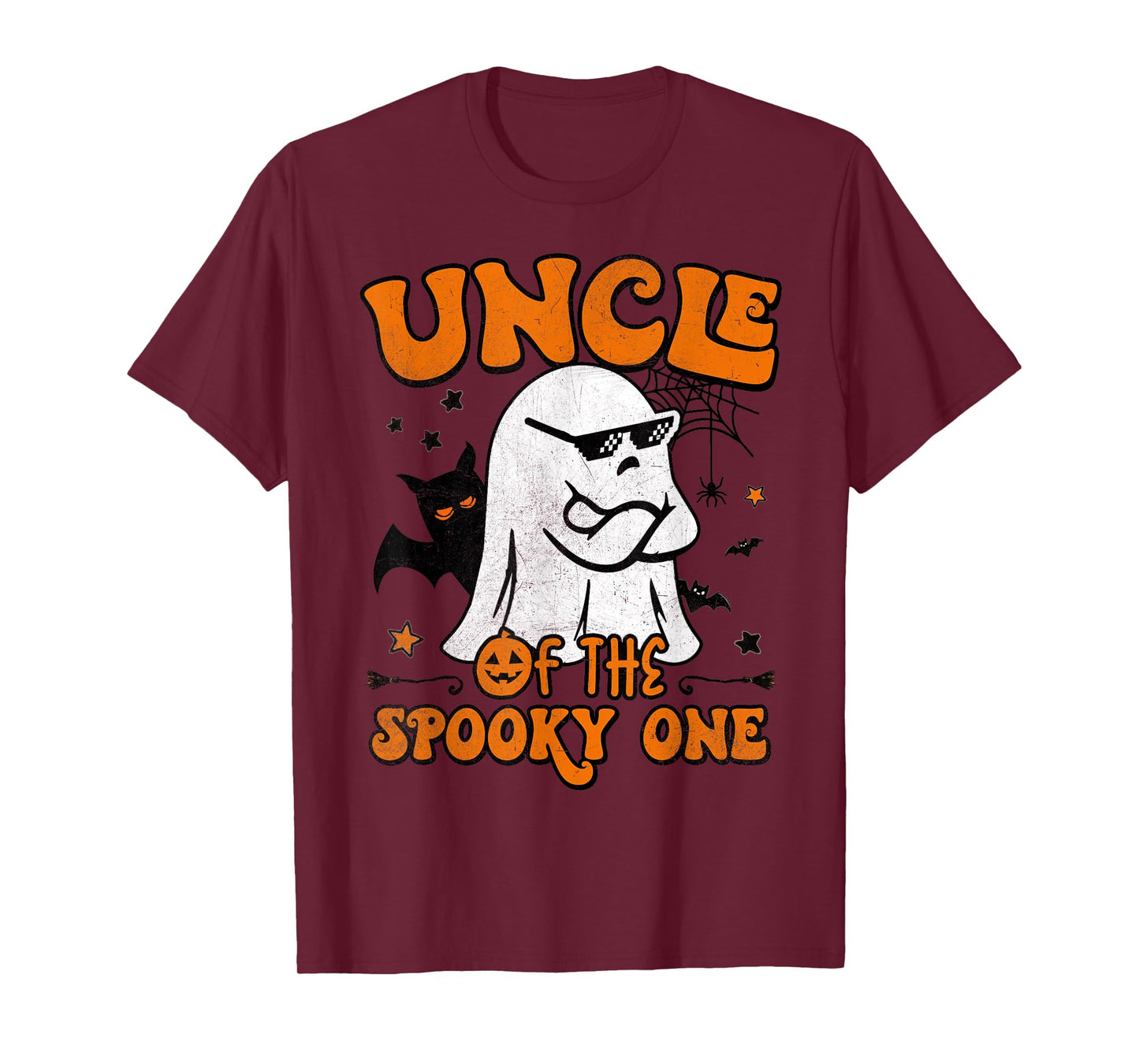 Uncle of the Spooky One Retro Matching Family Halloween T-Shirt