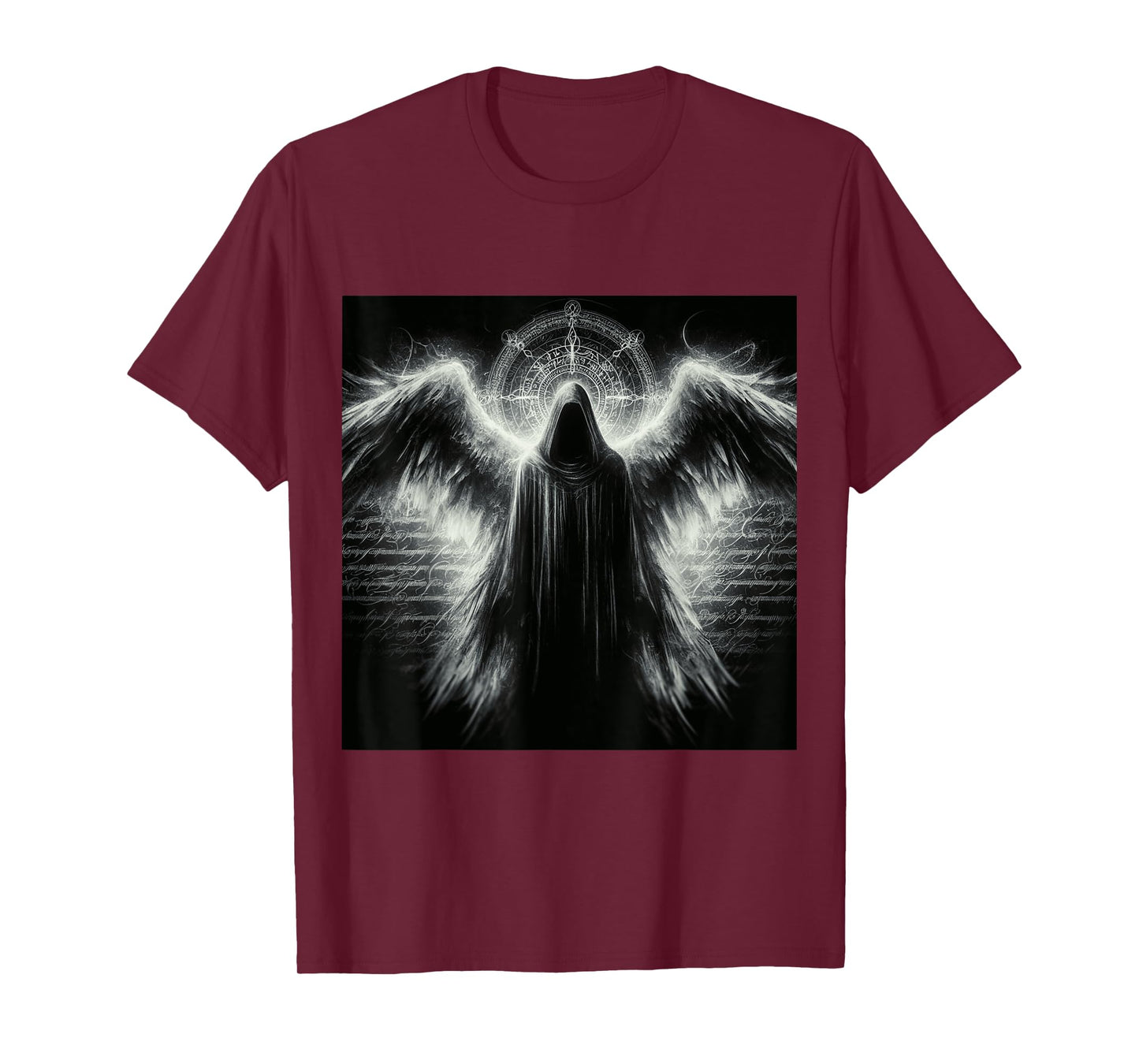 Archangel Azrael Religious Dark Fantasy Art Angelic Design T-Shirt