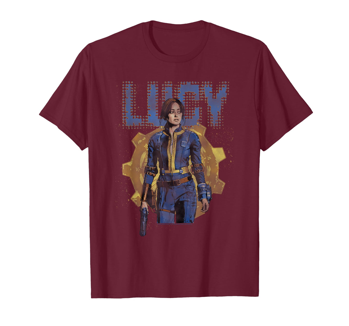 Fallout TV Series Lucy MacLean Halftone Vault 33 T-Shirt