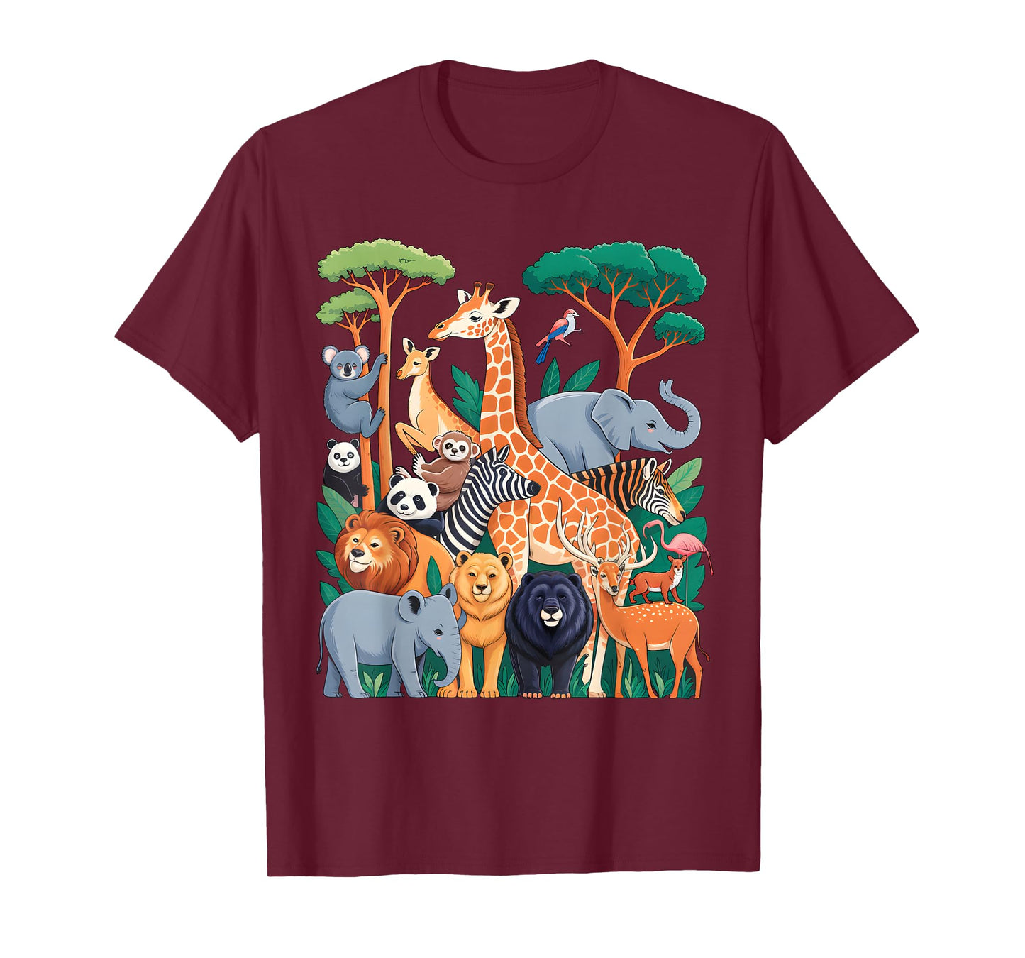 Wildlife Zoo Day Party Cute Pet Animal Lover Men Women Kids T-Shirt