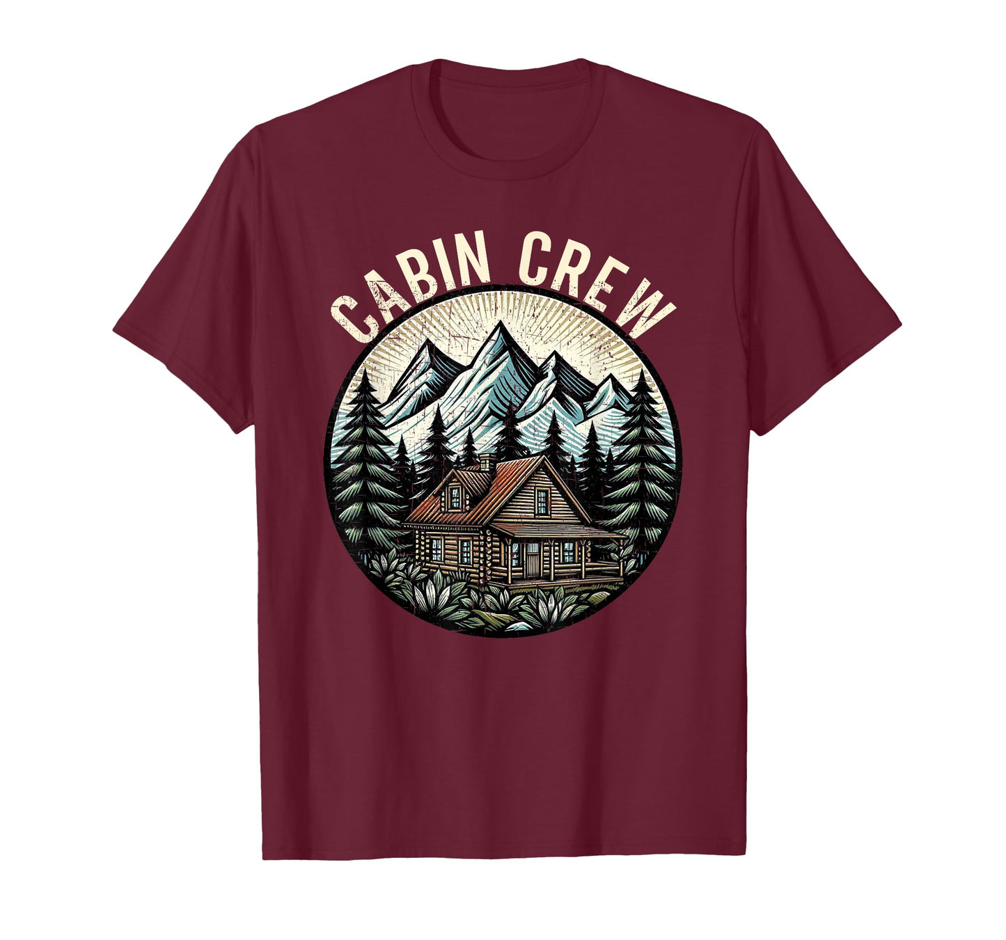 Cabin Crew Cabin Family Vacation Outdoor Nature T-Shirt