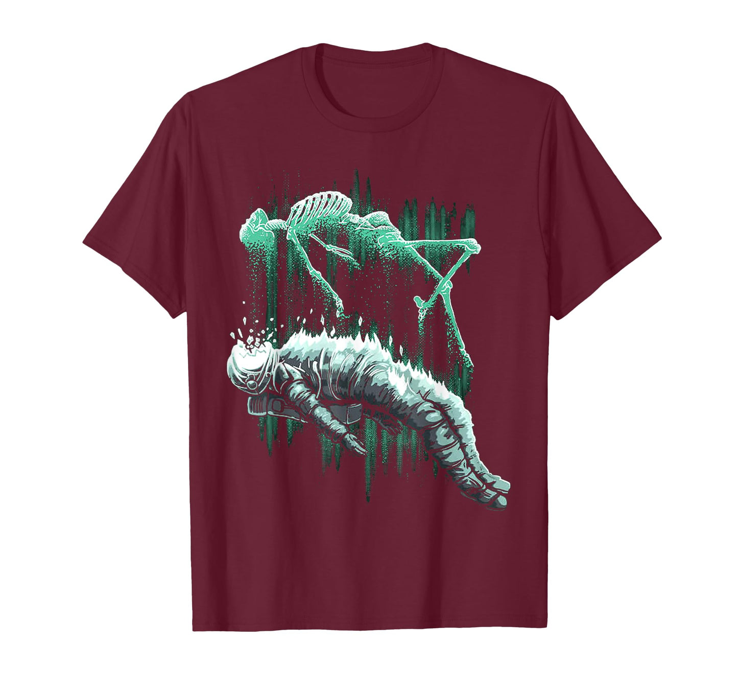 Astral Departure Glow-in-the-Dark Vintage Astronaut T-Shirt