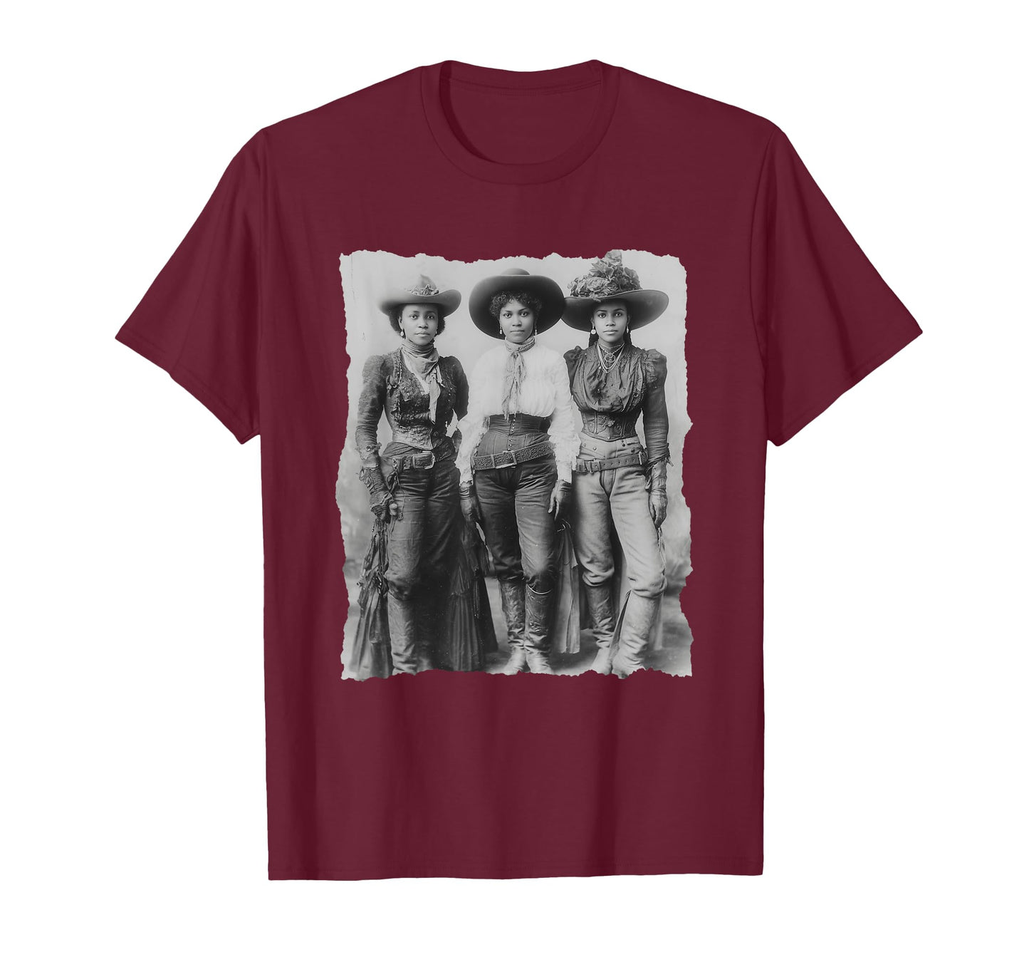 Black African American Cowgirl Western Country Texas Rodeo T-Shirt
