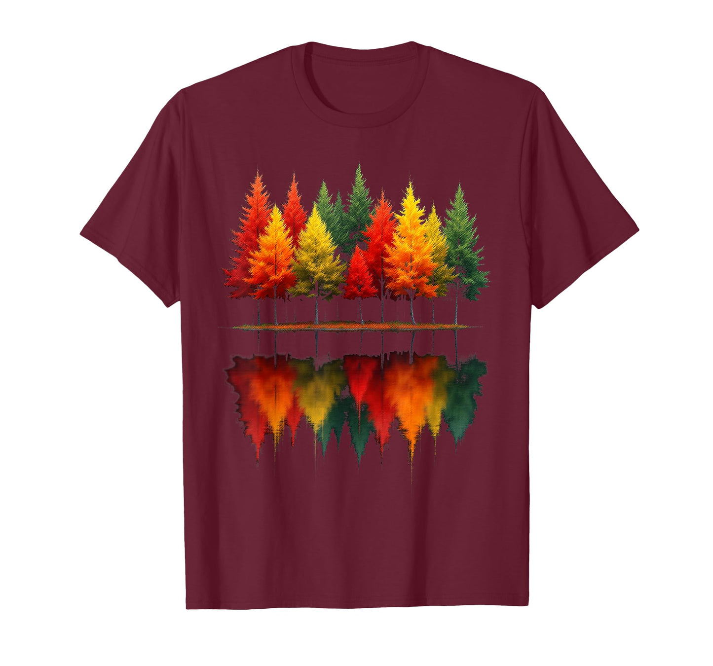Outdoor Wildlife Abstract Nature Reflection Forest Trees T-Shirt