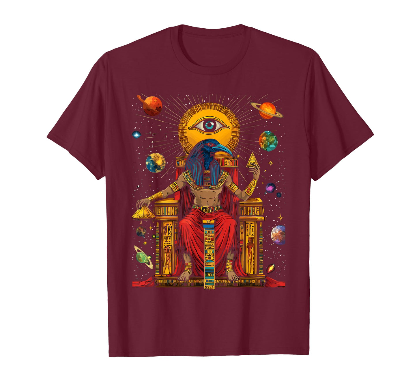 Thoth Egyptian God Egyptian Mythology Pyramid Ancient Egypt T-Shirt