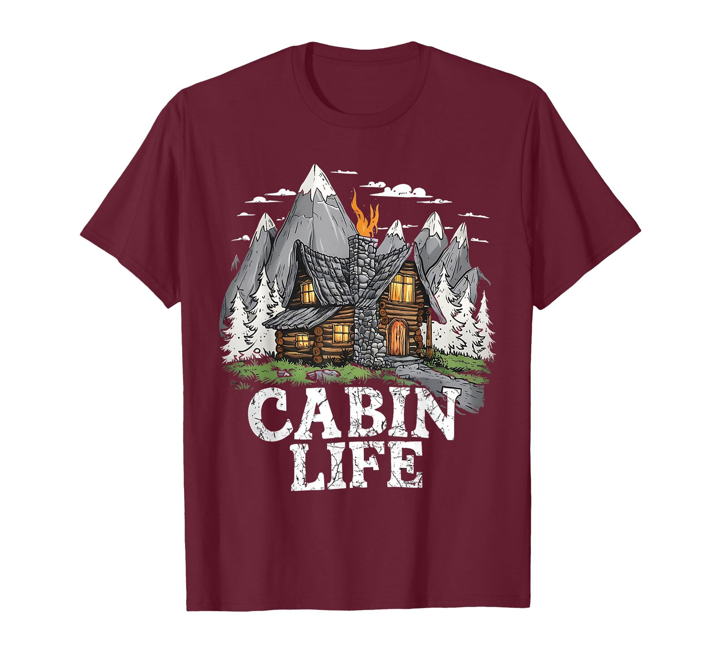 Logged Out Funny Log Cabin Life Mountain Ourdoor Camping T-Shirt