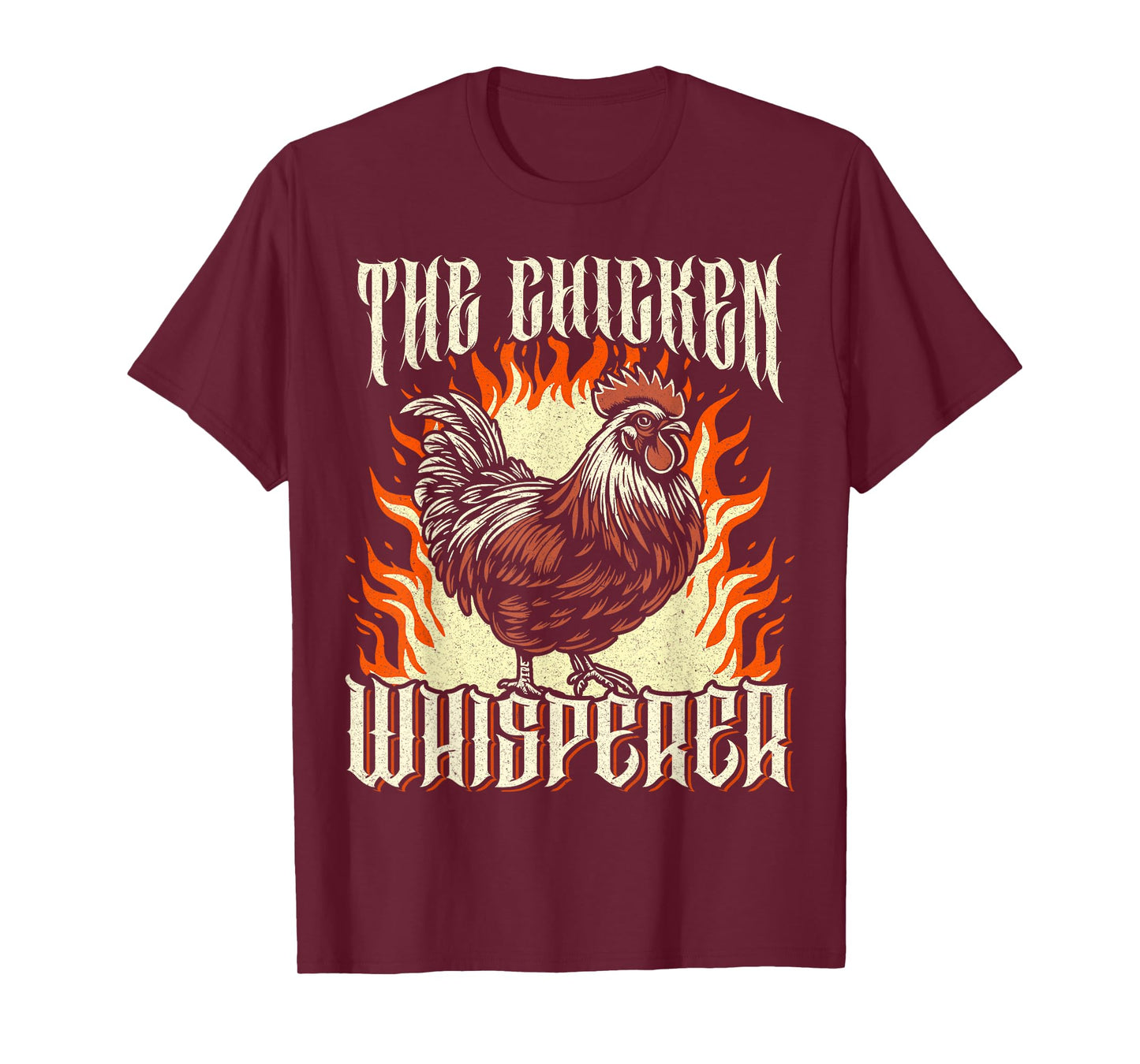 The Chicken Whisperer Funny Chicken Lover Farmer Heavy Metal T-Shirt