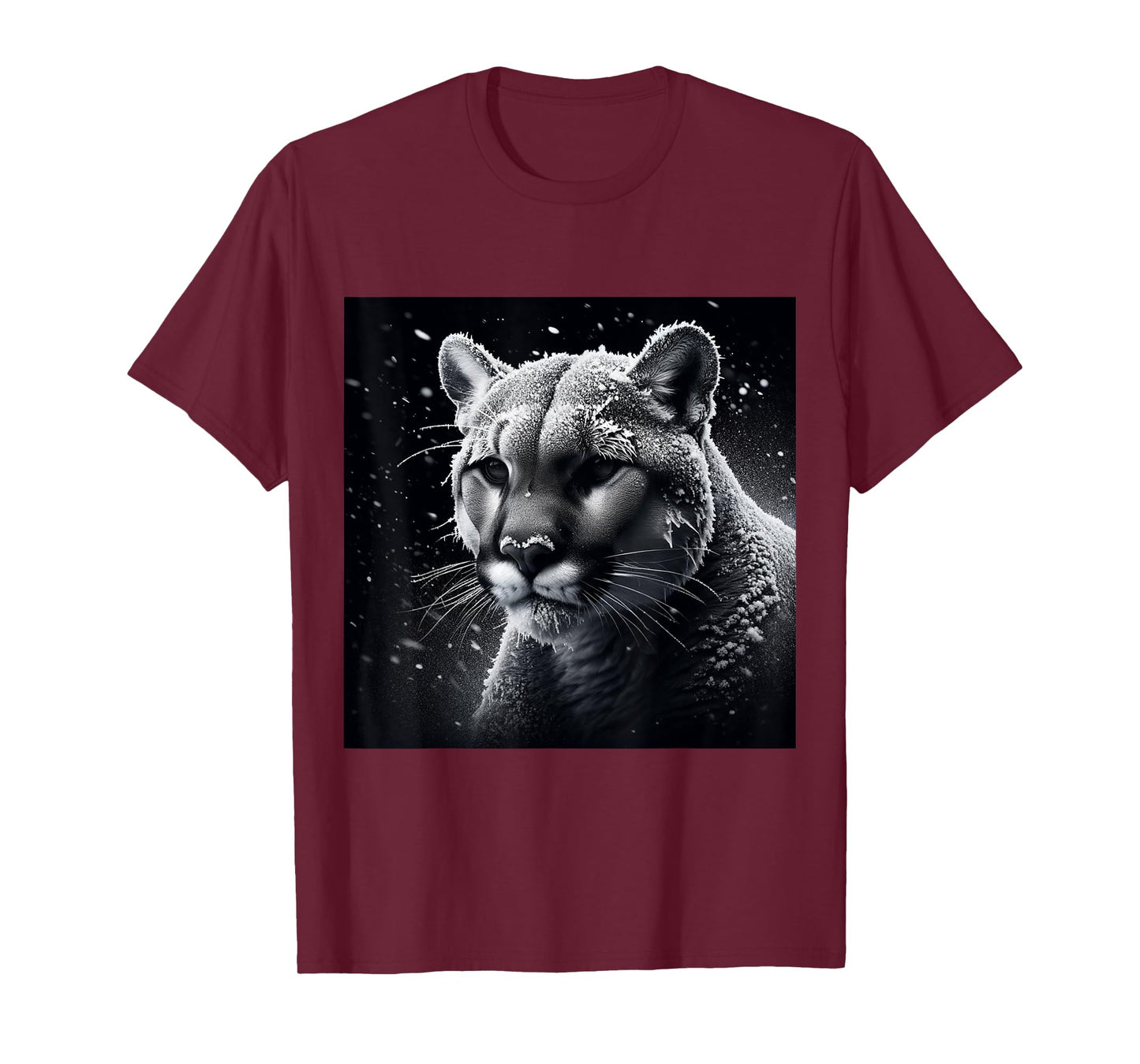 Wildlife Art Cougar Puma Shirt - Mountain Lion Portrait T-Shirt