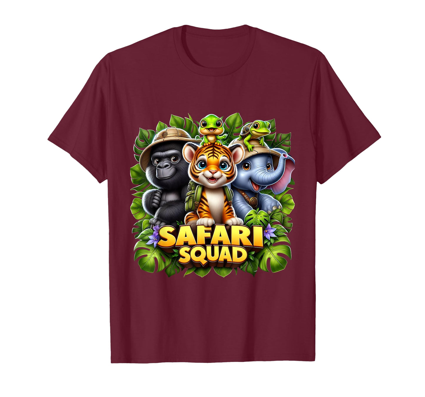 Wildlife Team Safari Squad Animals Wildlife Zoo Sunset T-Shirt