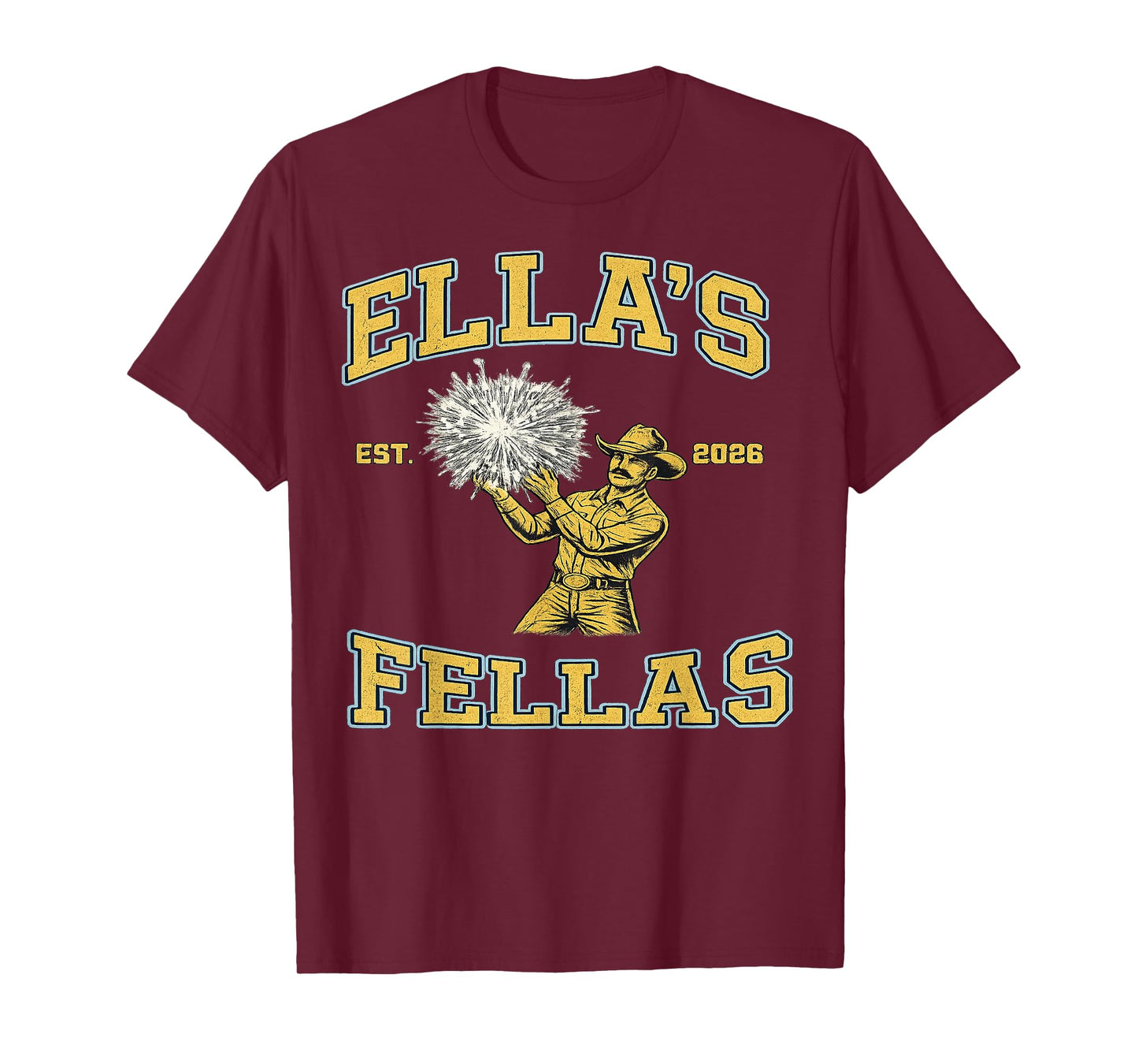 Vintage Fellas Ellas T-Shirt - T-Shirt | Maroon